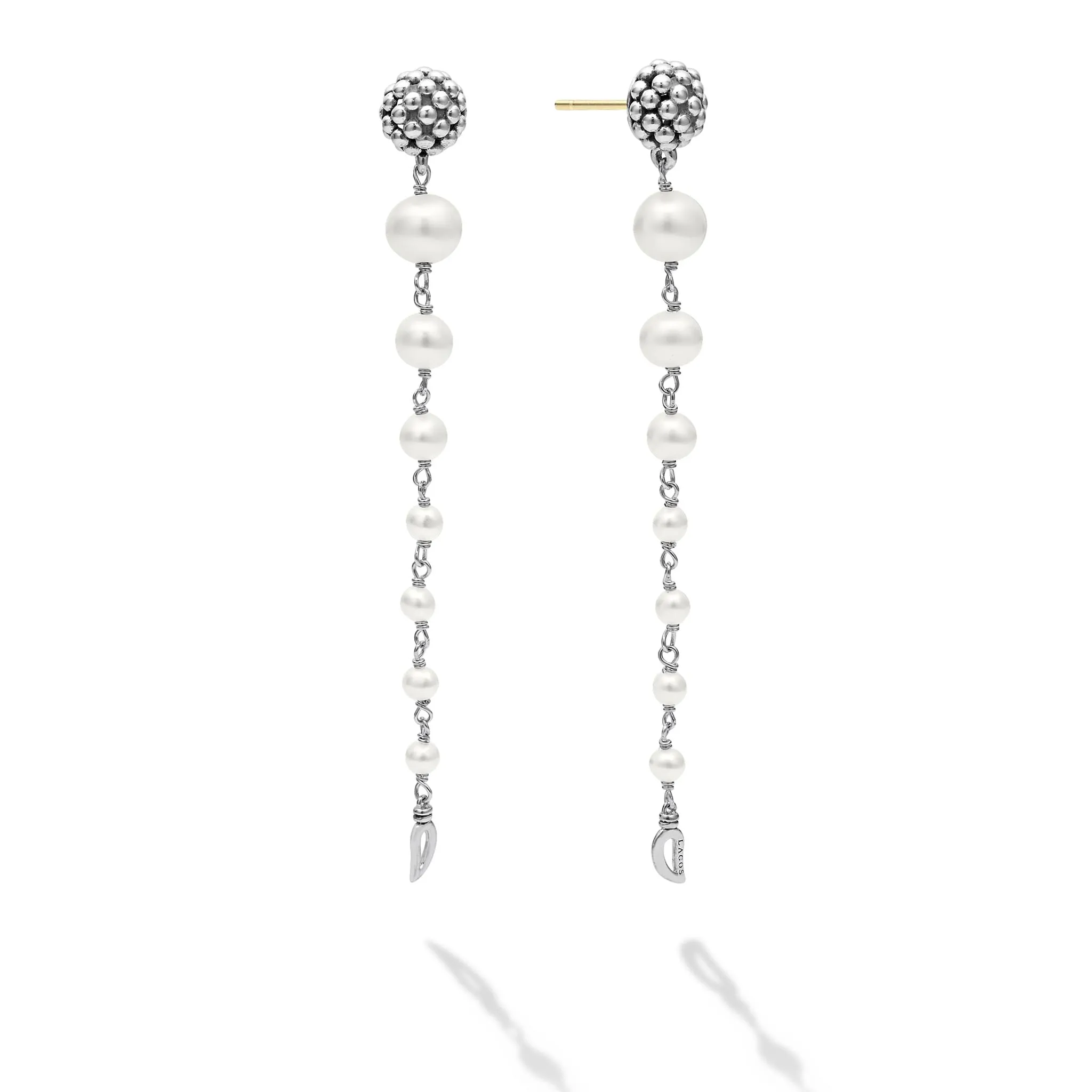 Luna Pearl Drop Earrings sold by LAGOS product image thumbnail 3