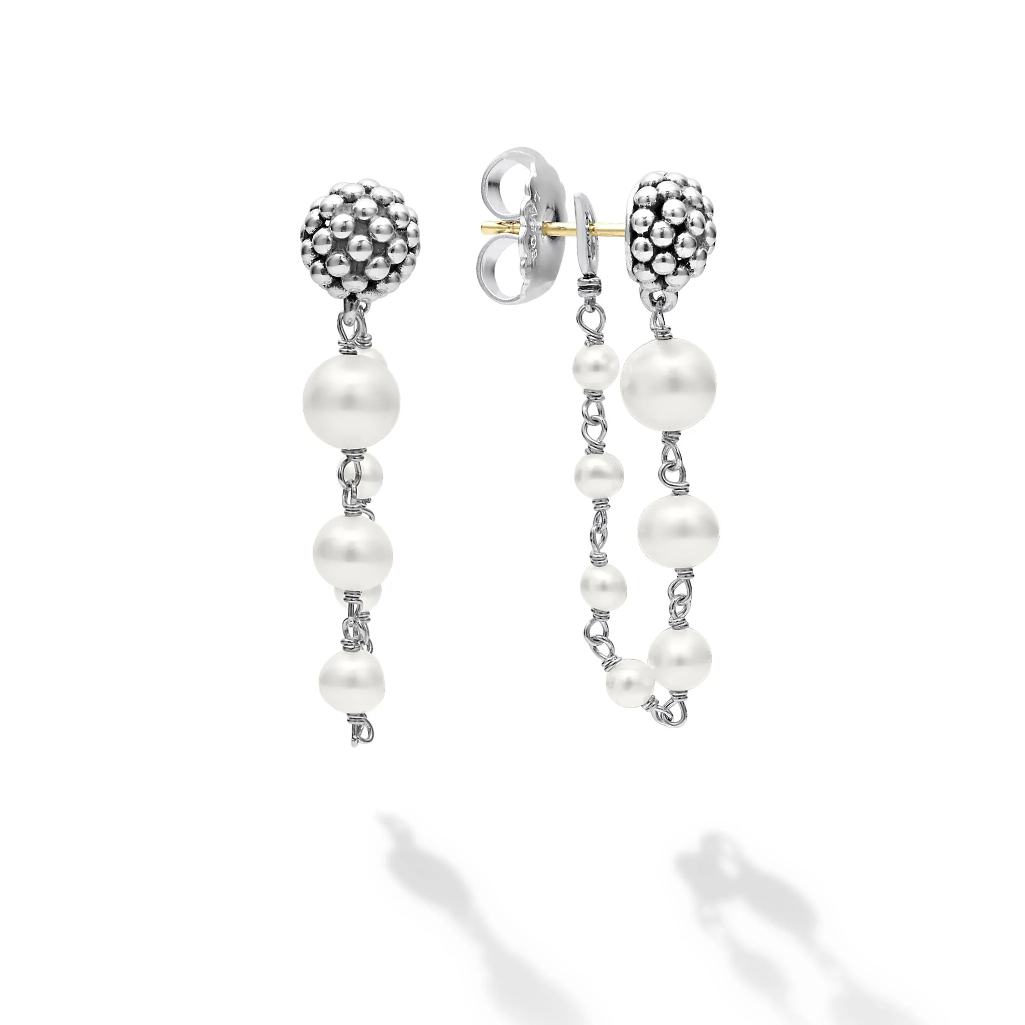 Luna Pearl Drop Earrings sold by LAGOS product image thumbnail 4