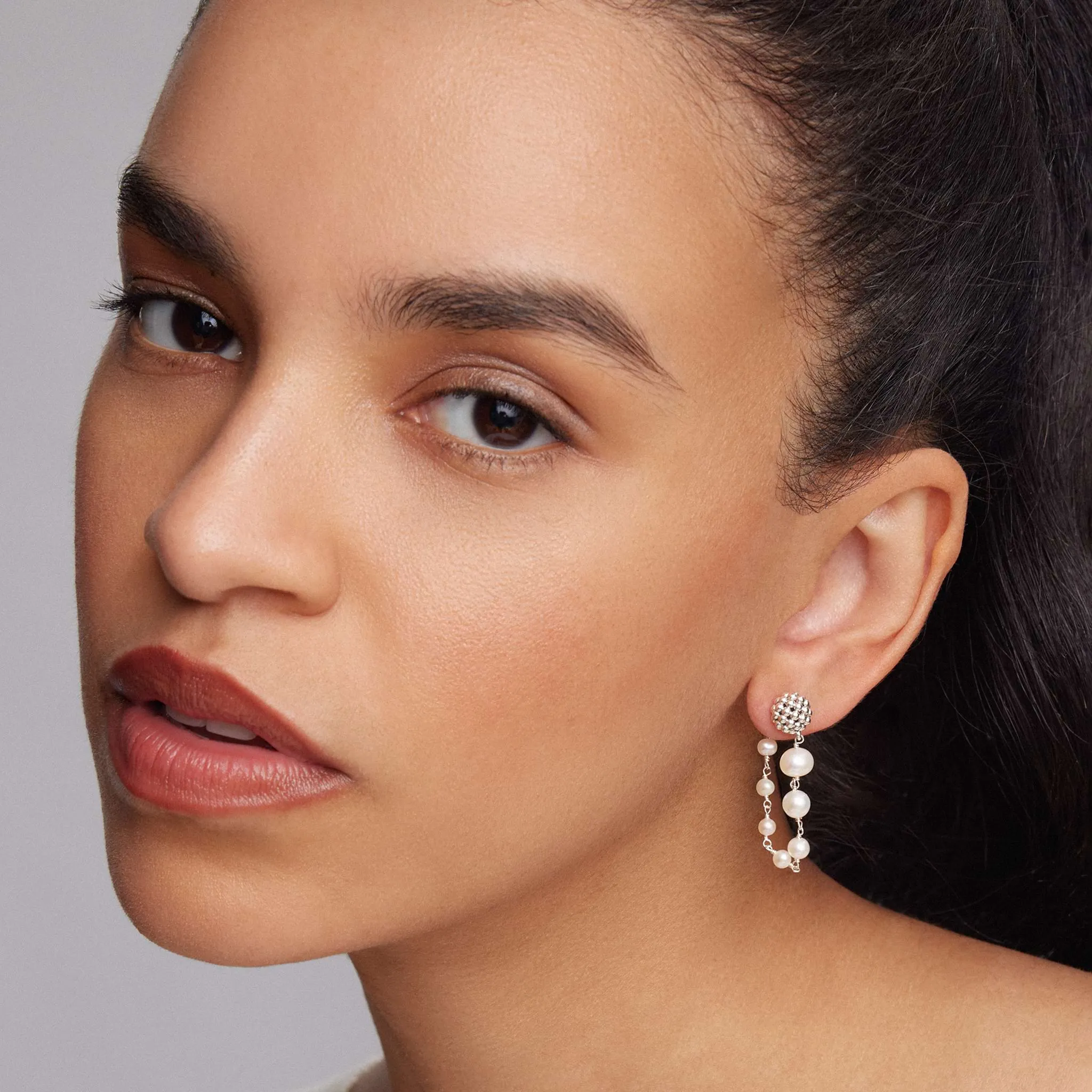 Luna Pearl Drop Earrings sold by LAGOS product image thumbnail 5