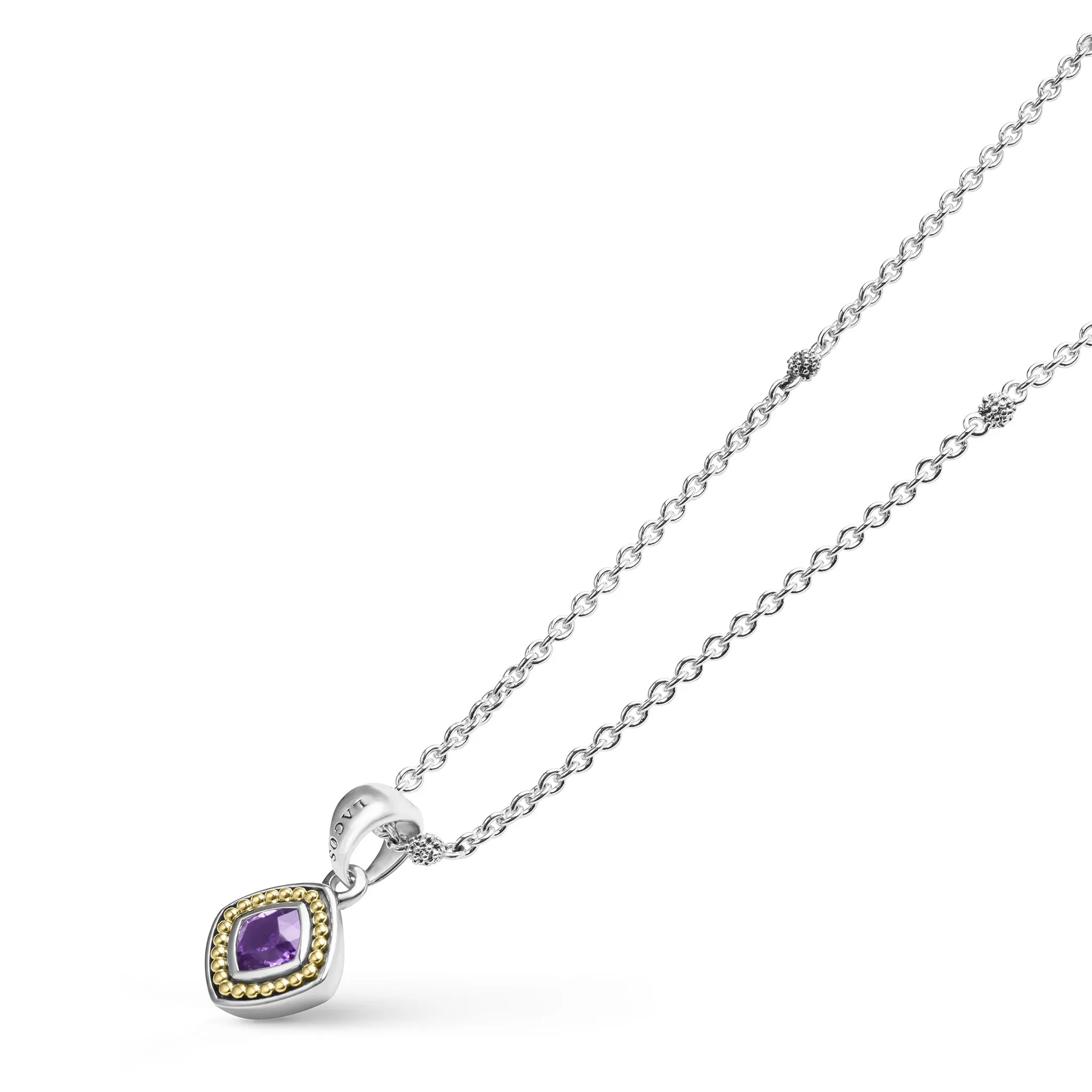 Rittenhouse Amethyst Pendant Necklace sold by LAGOS product image thumbnail 4
