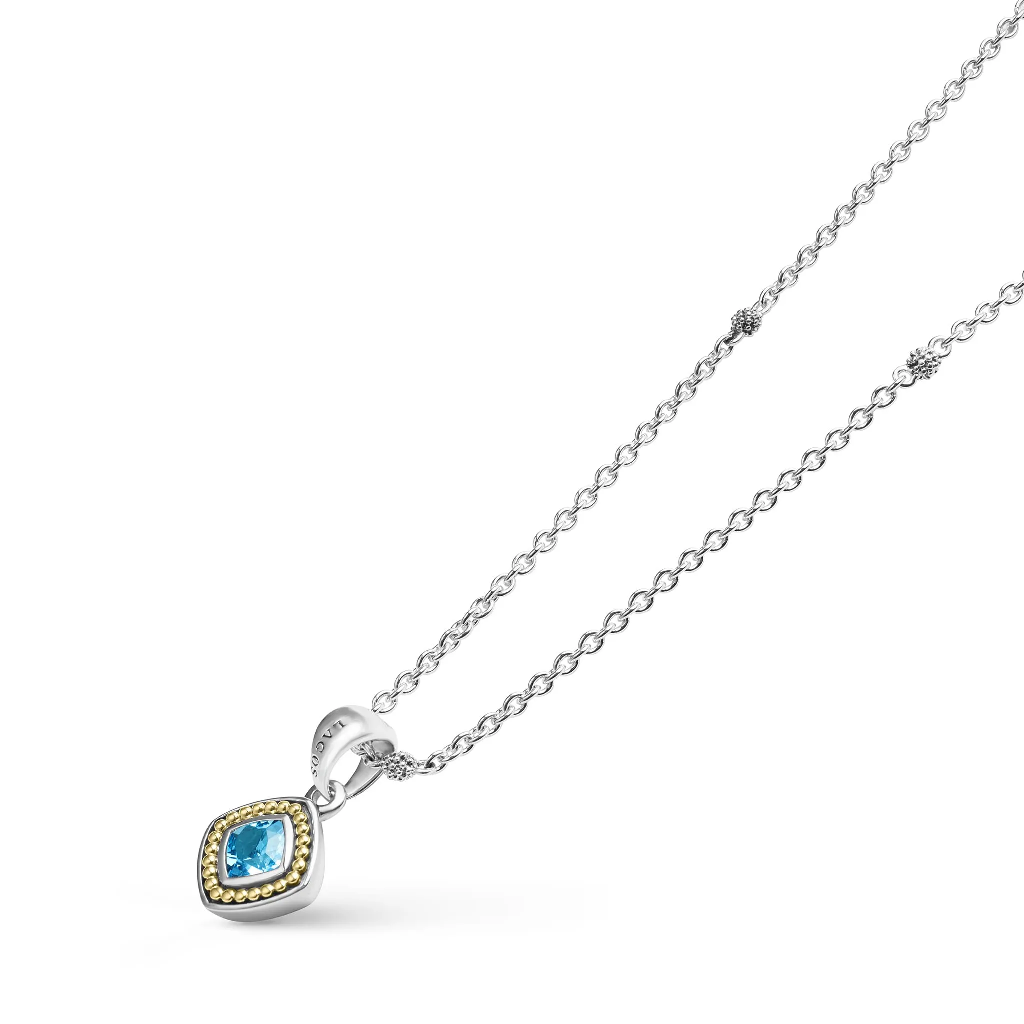 Rittenhouse Swiss Blue Topaz Pendant Necklace sold by LAGOS product image thumbnail 4