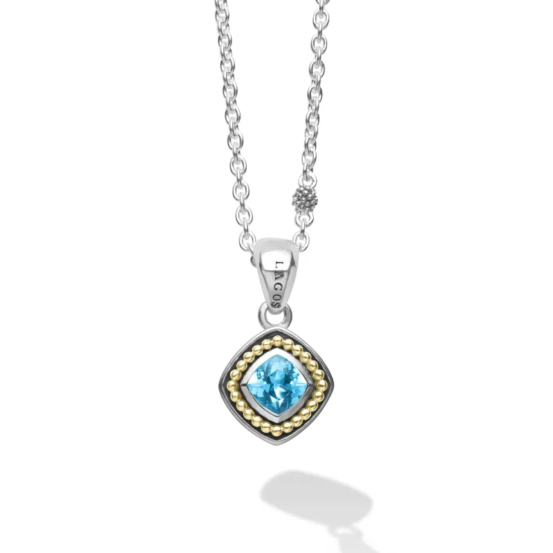 Rittenhouse Swiss Blue Topaz Pendant Necklace sold by LAGOS