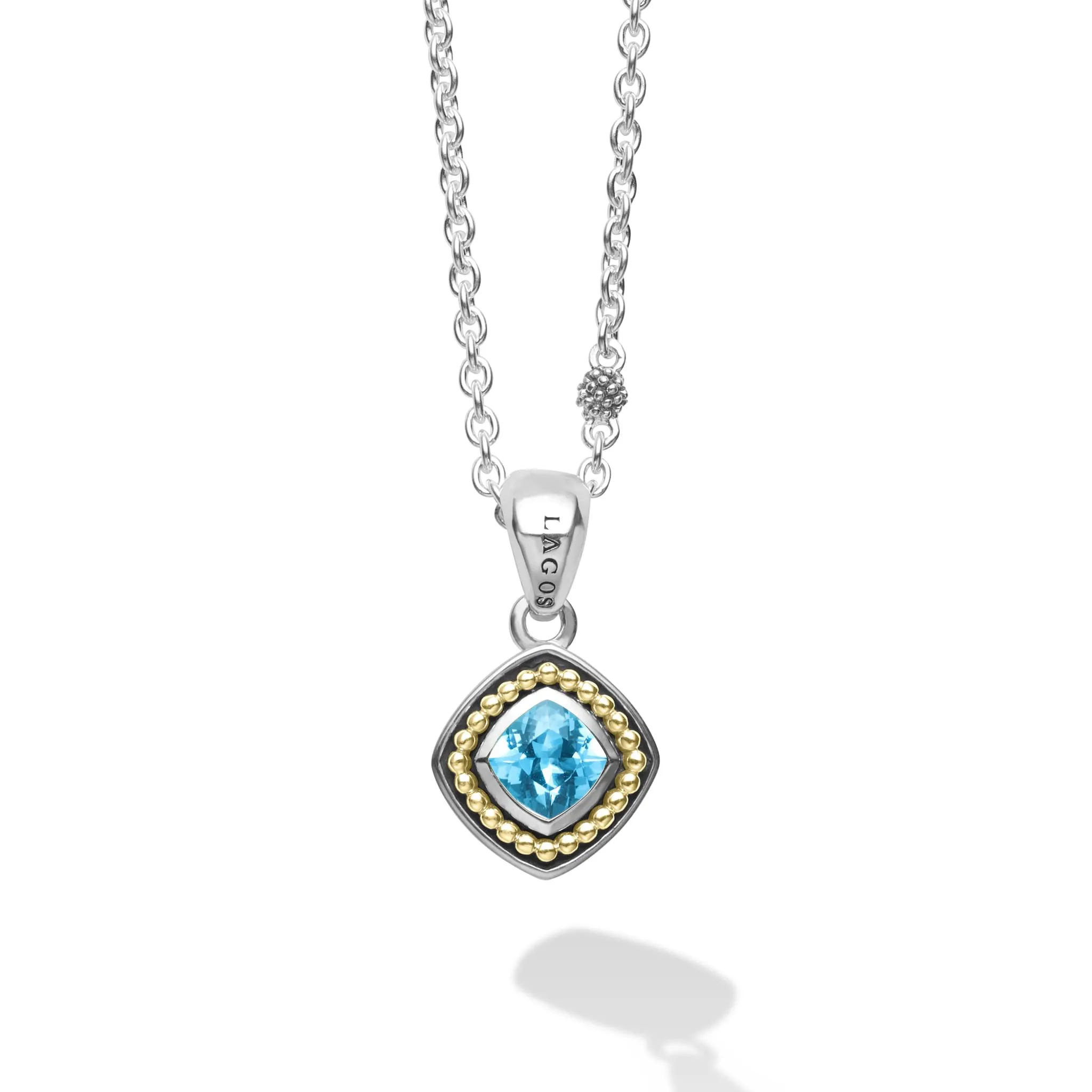 Rittenhouse Swiss Blue Topaz Pendant Necklace sold by LAGOS