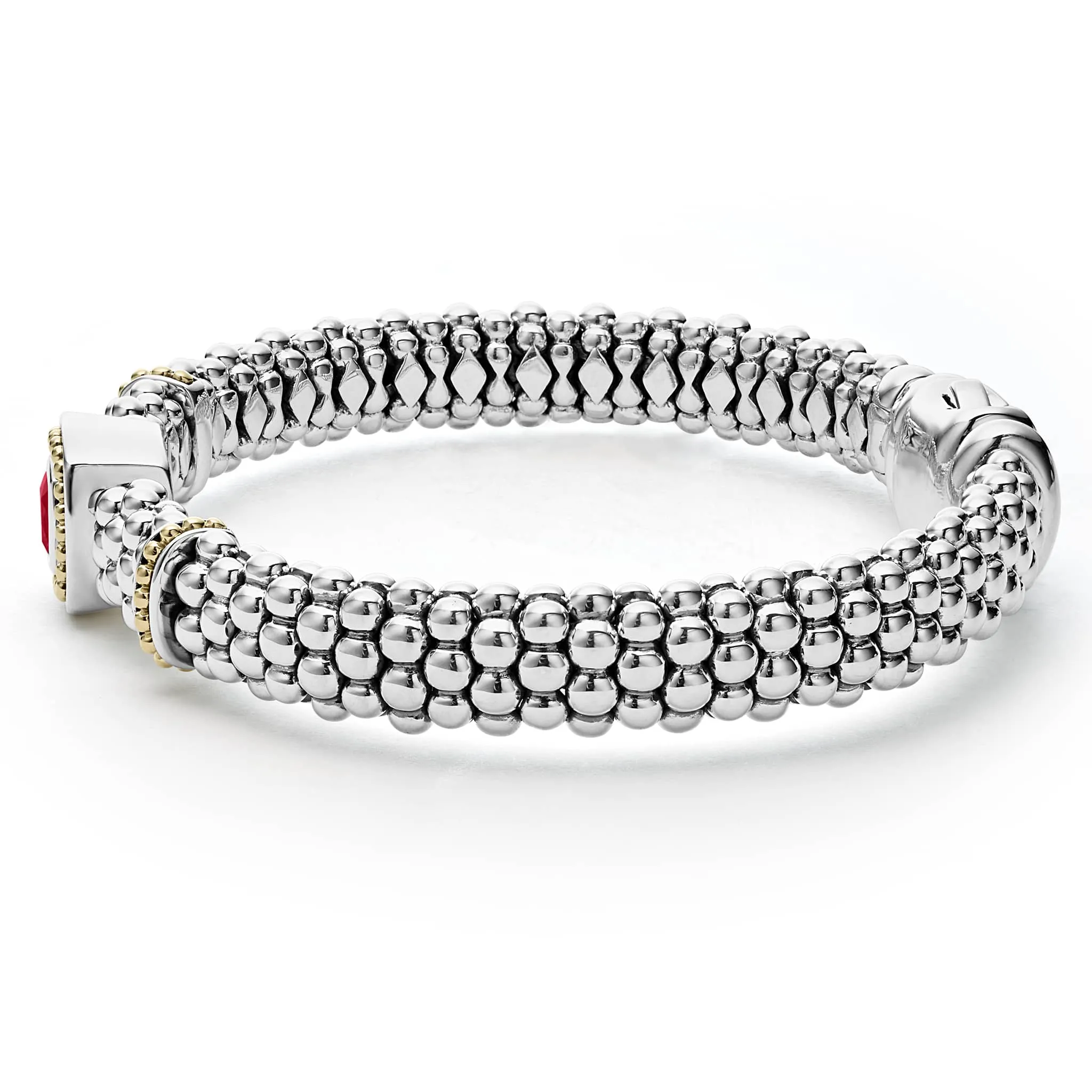 Rittenhouse Rhodolite Garnet Caviar Bracelet | 9mm sold by LAGOS product image thumbnail 4