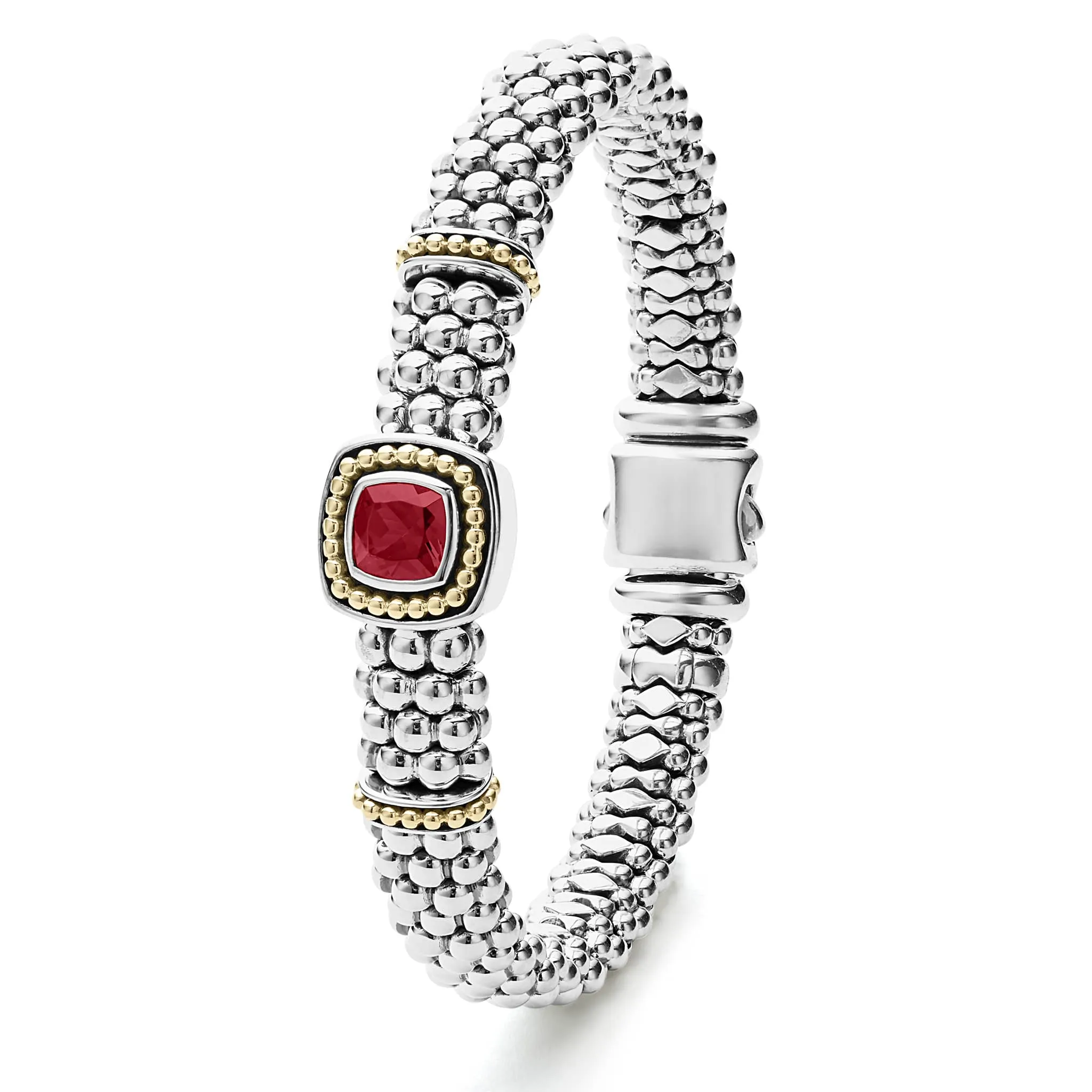 Rittenhouse Rhodolite Garnet Caviar Bracelet | 9mm sold by LAGOS product image thumbnail 3