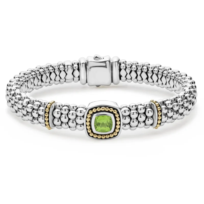 Rittenhouse Peridot Caviar Bracelet | 9mm sold by LAGOS