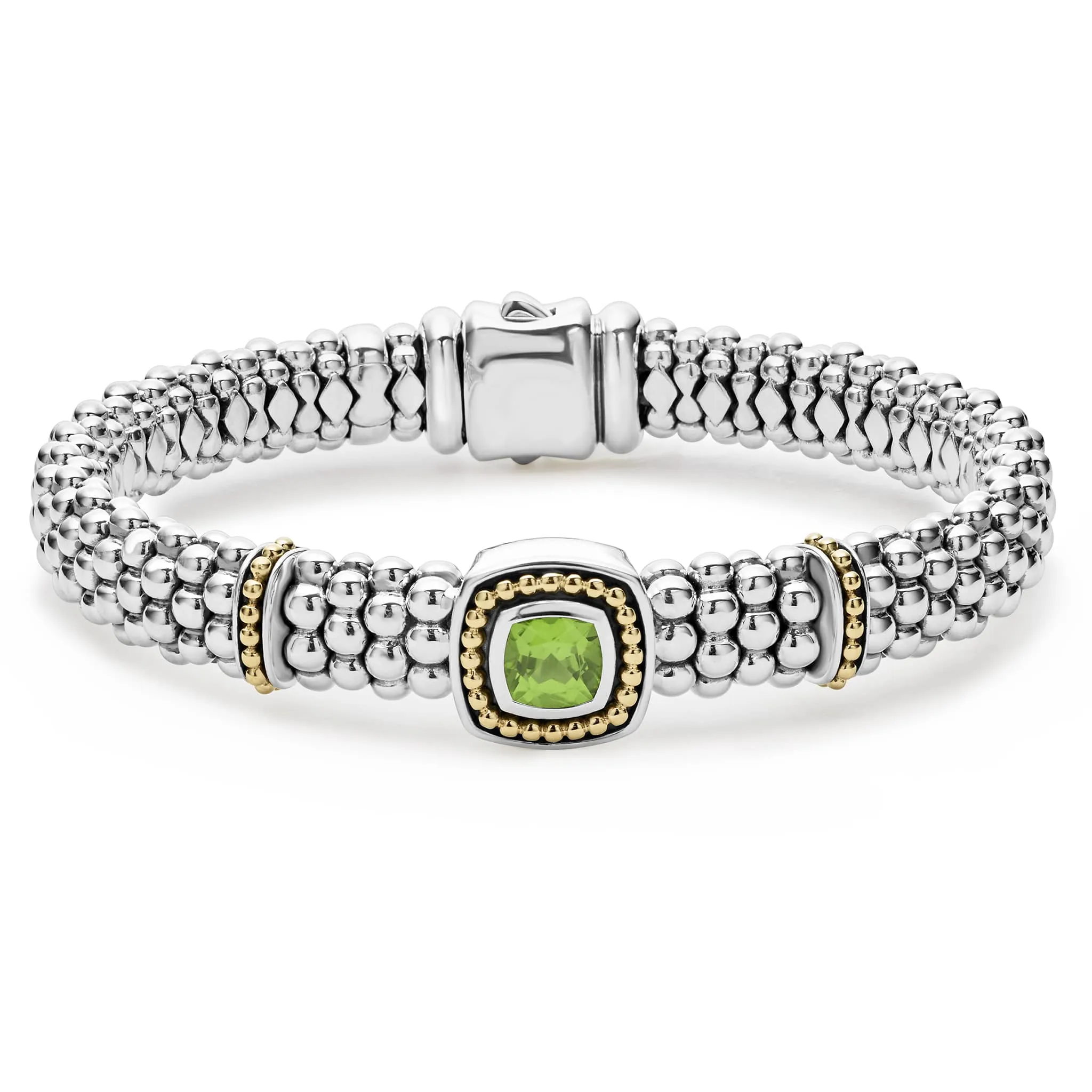 Rittenhouse Peridot Caviar Bracelet | 9mm sold by LAGOS