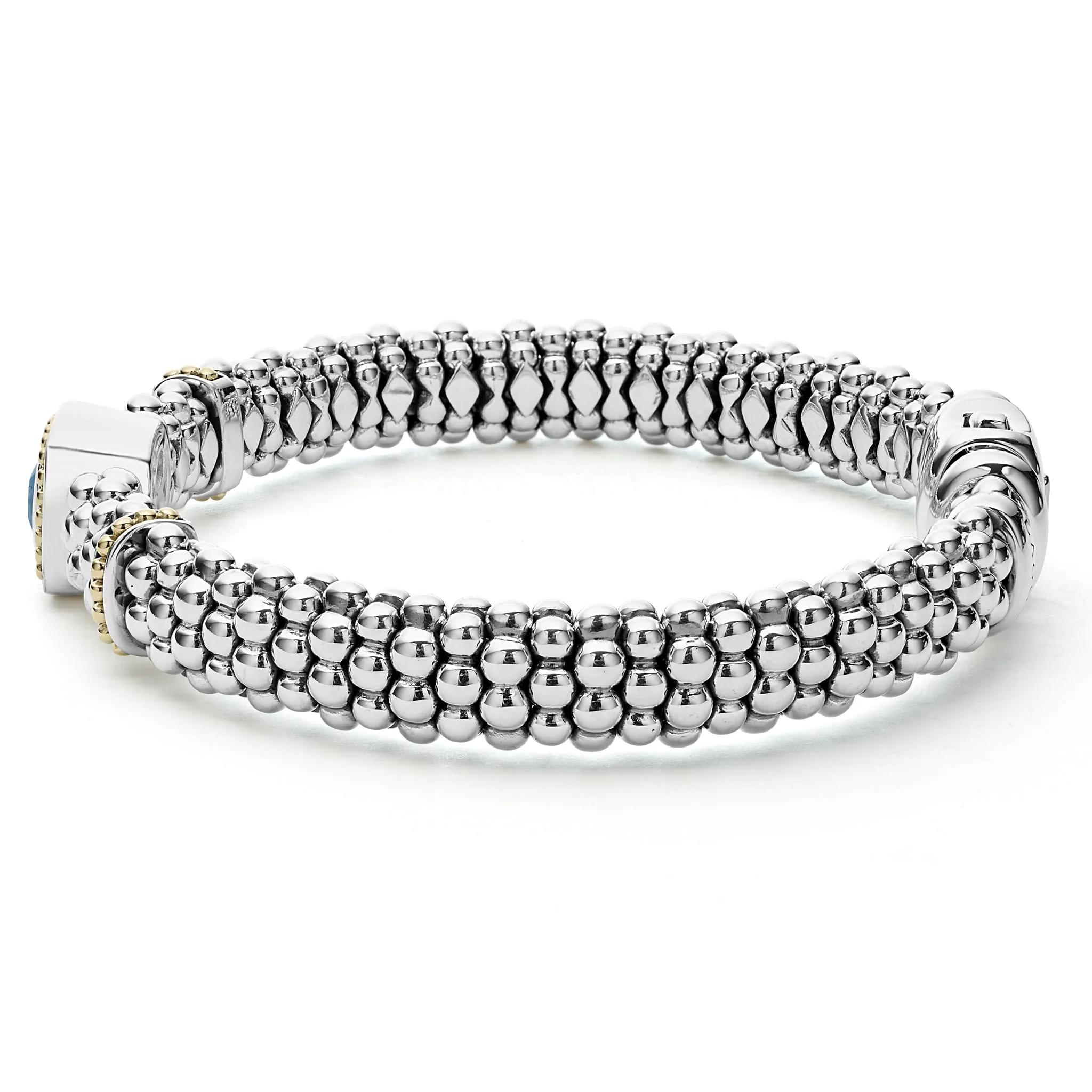 Rittenhouse Swiss Blue Topaz Caviar Bracelet | 9mm sold by LAGOS product image thumbnail 4