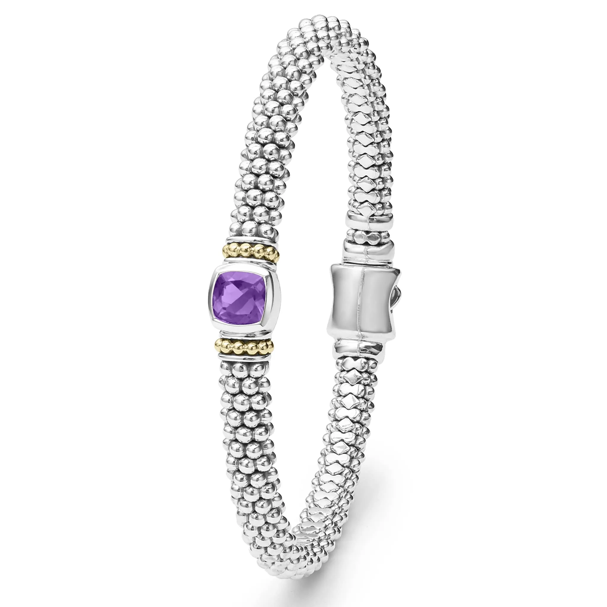 Rittenhouse Amethyst Caviar Bracelet | 6mm sold by LAGOS product image thumbnail 5
