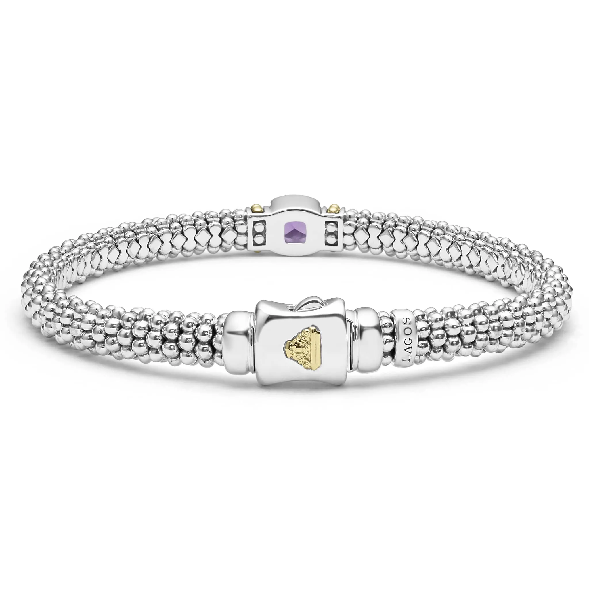Rittenhouse Amethyst Caviar Bracelet | 6mm sold by LAGOS product image thumbnail 4
