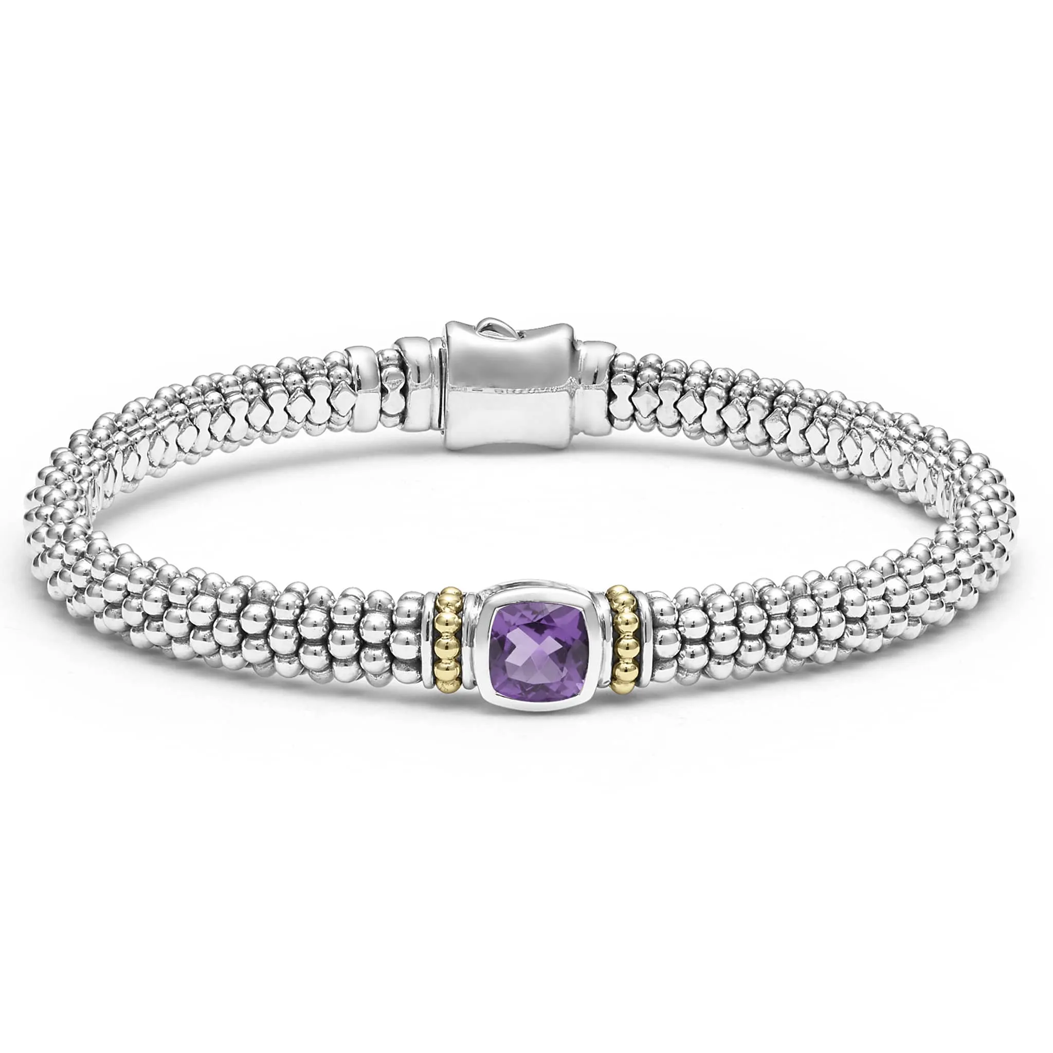 Rittenhouse Amethyst Caviar Bracelet | 6mm sold by LAGOS