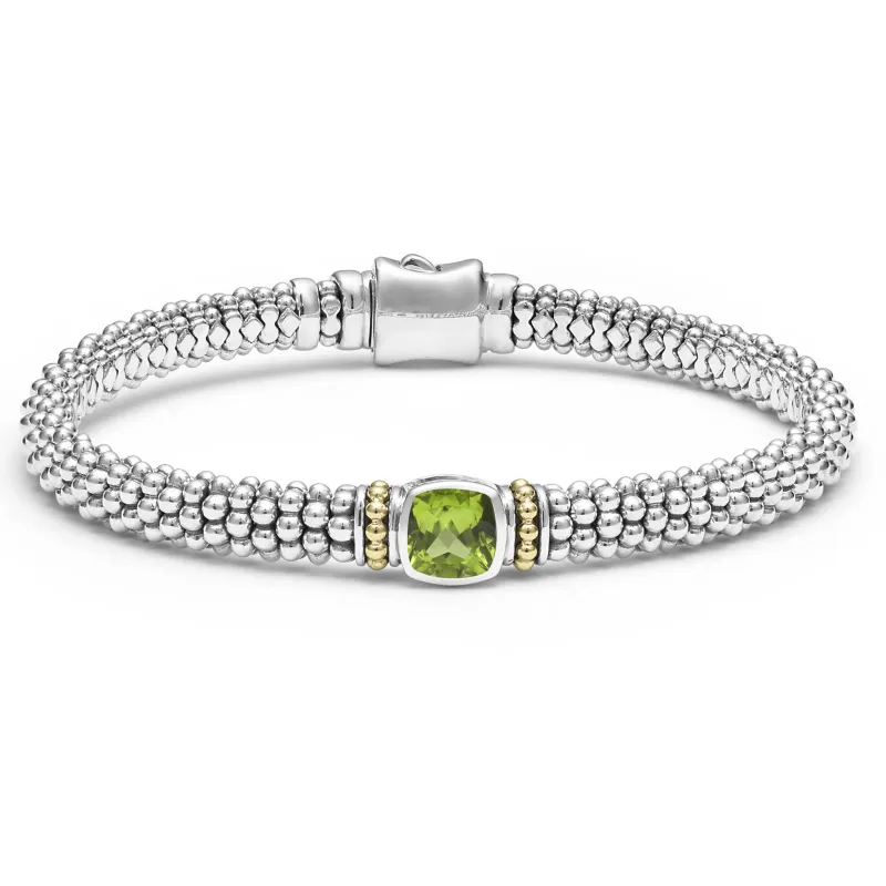Rittenhouse Peridot Caviar Bracelet | 6mm sold by LAGOS