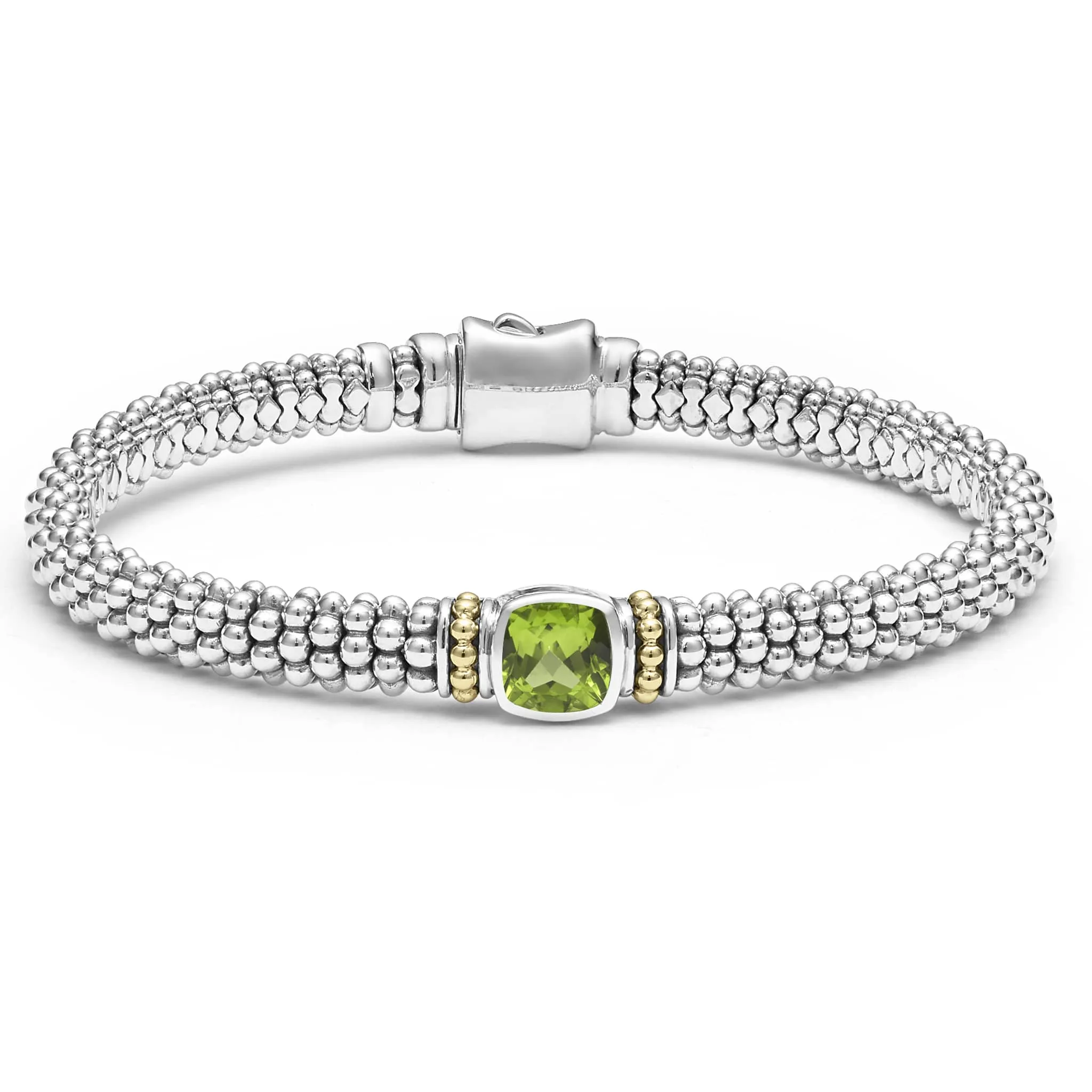 Rittenhouse Peridot Caviar Bracelet | 6mm sold by LAGOS