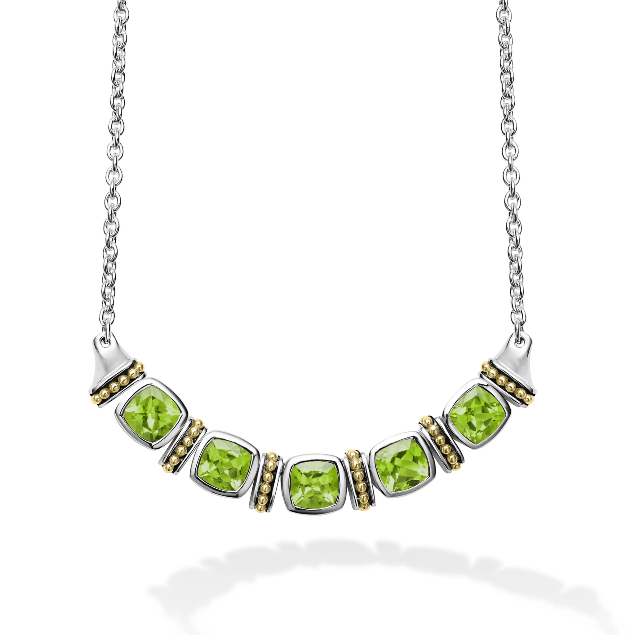 Rittenhouse Five Station Peridot Necklace sold by LAGOS