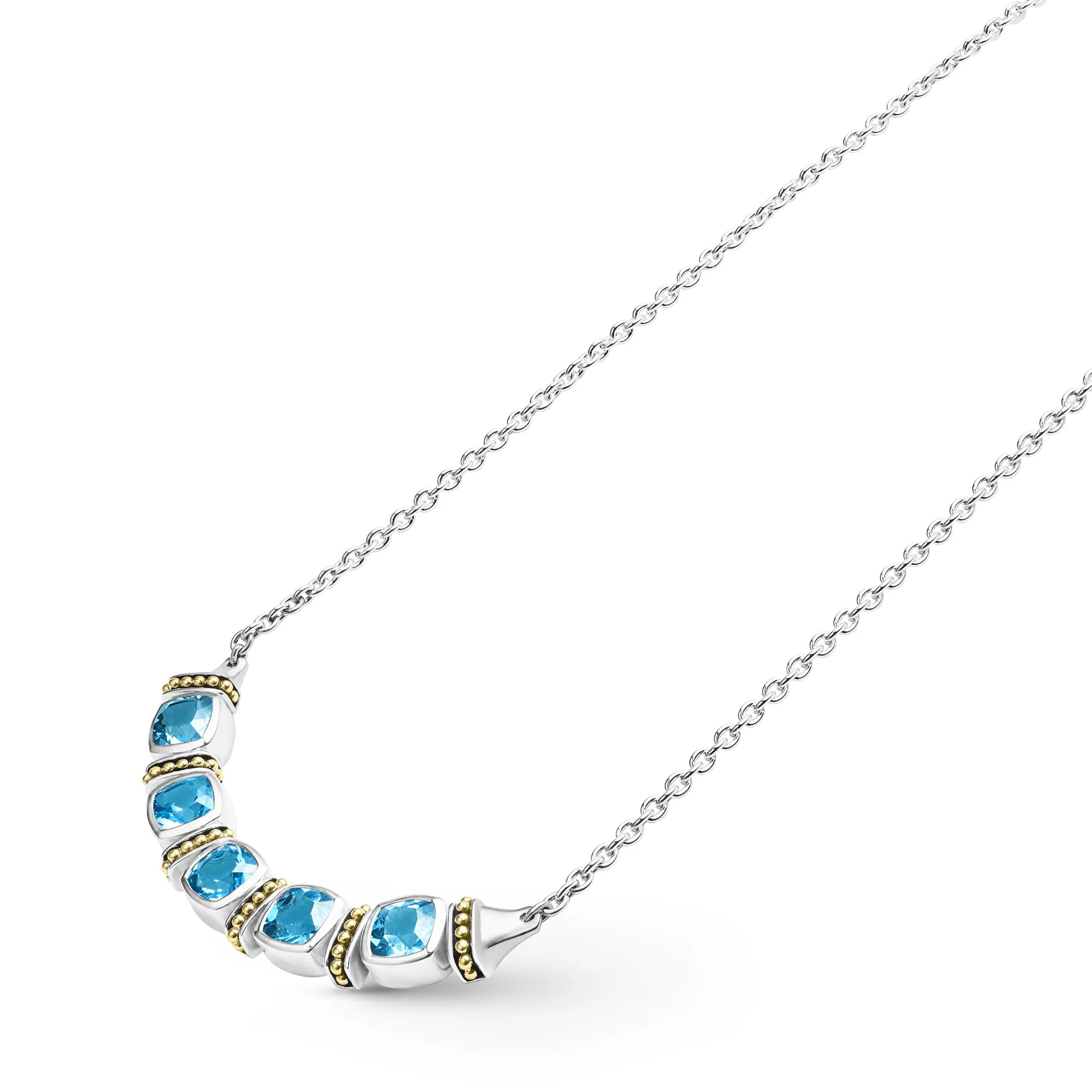 Rittenhouse Five Station Swiss Blue Topaz Necklace sold by LAGOS product image thumbnail 4