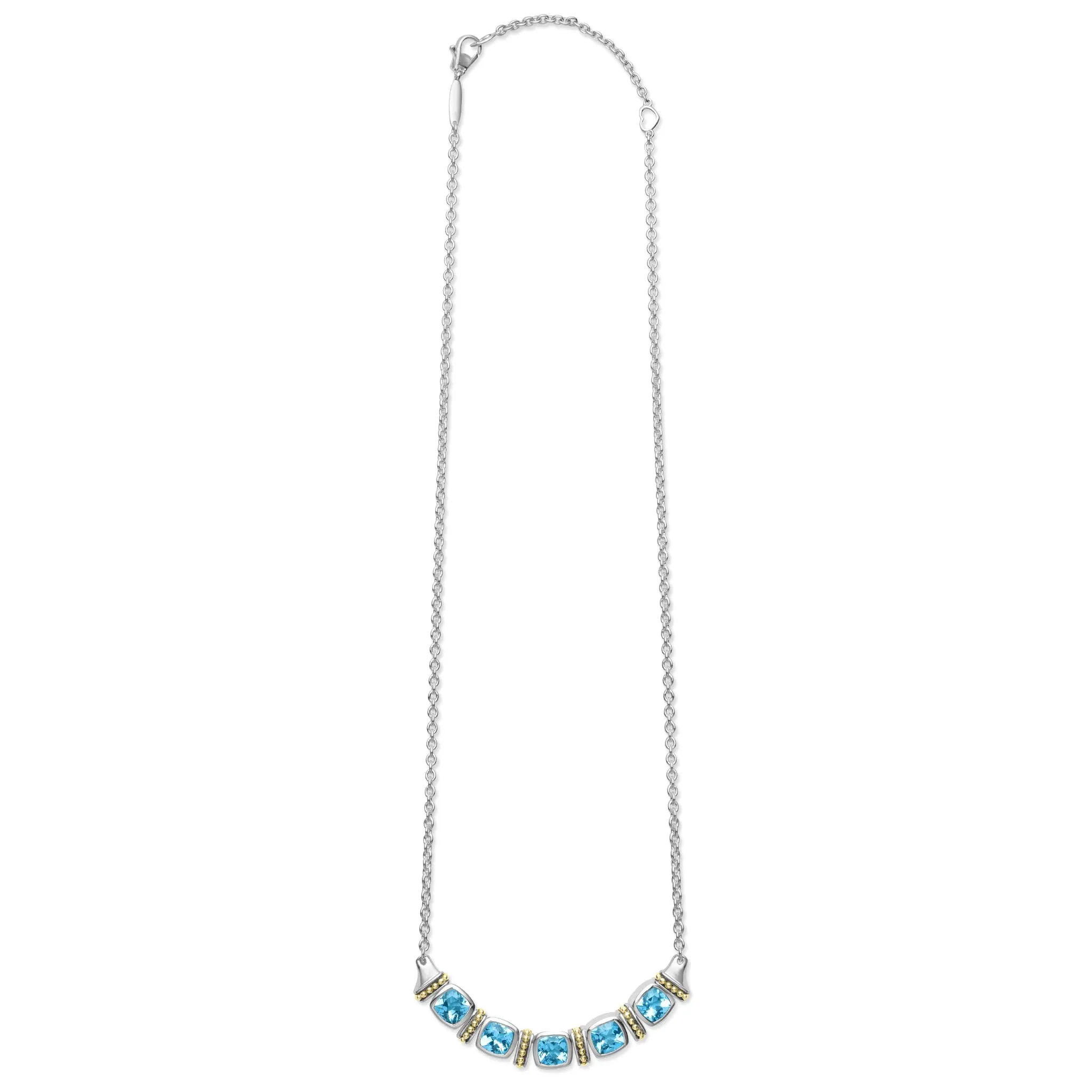 Rittenhouse Five Station Swiss Blue Topaz Necklace sold by LAGOS product image thumbnail 3