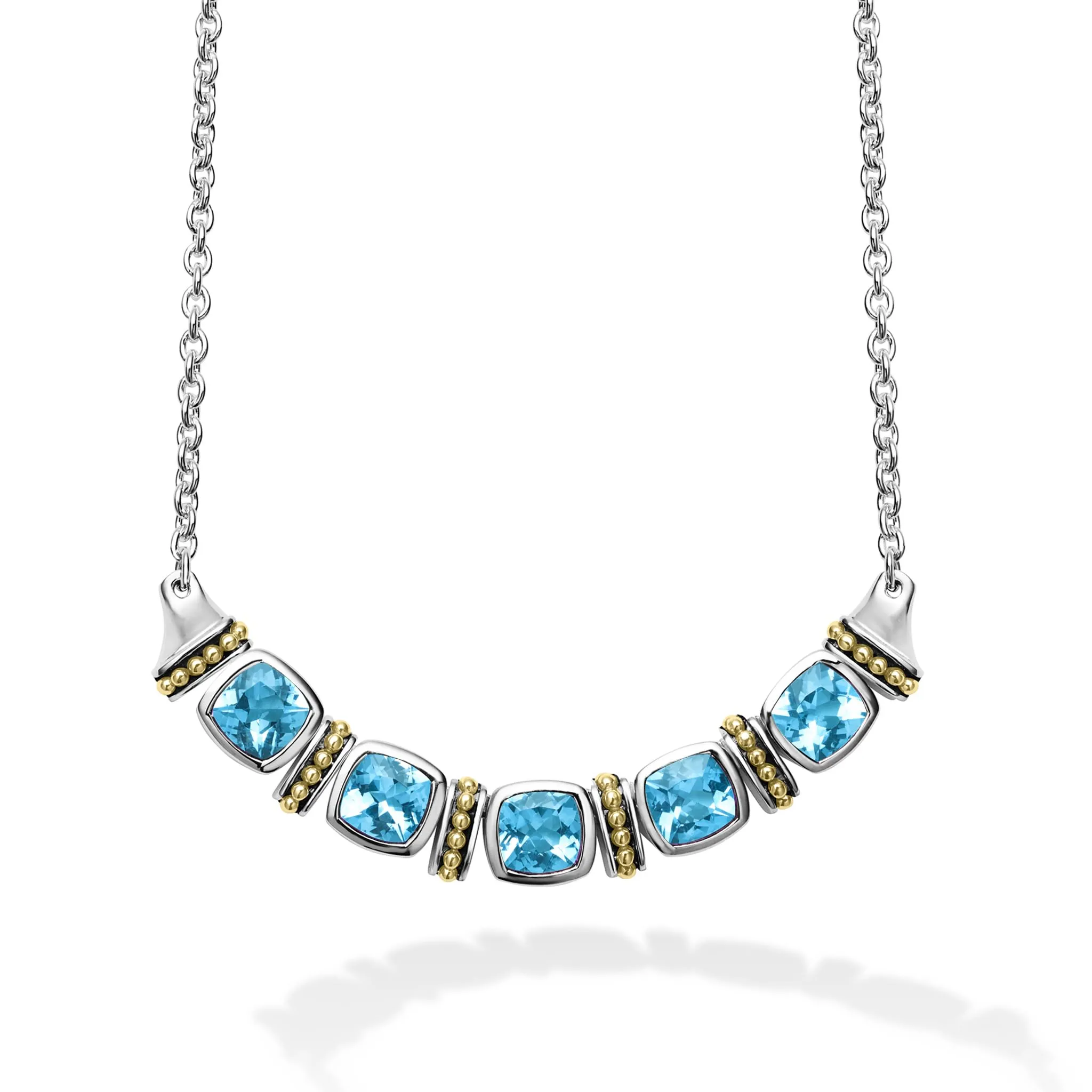Rittenhouse Five Station Swiss Blue Topaz Necklace sold by LAGOS