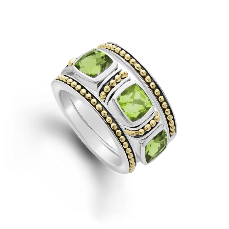 Rittenhouse Peridot Stacking Rings sold by LAGOS