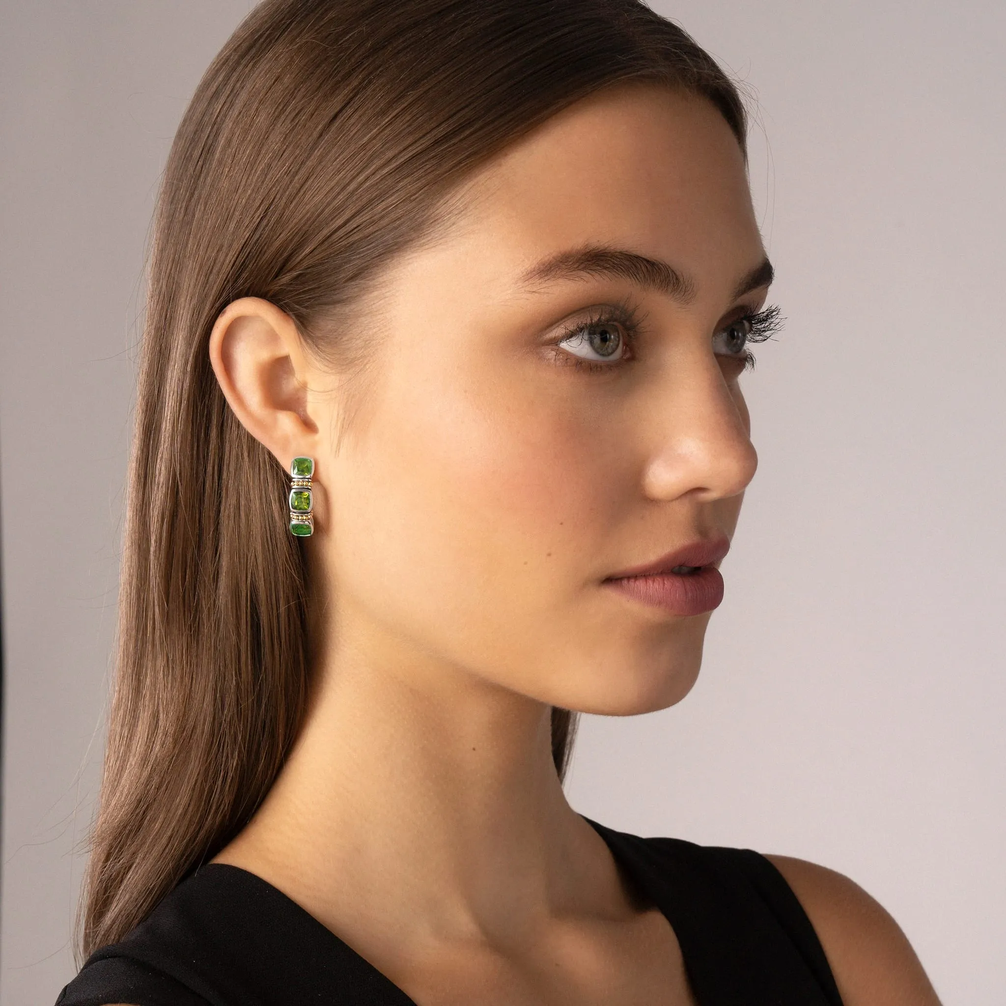 Rittenhouse Peridot Hoop Earrings sold by LAGOS product image thumbnail 2