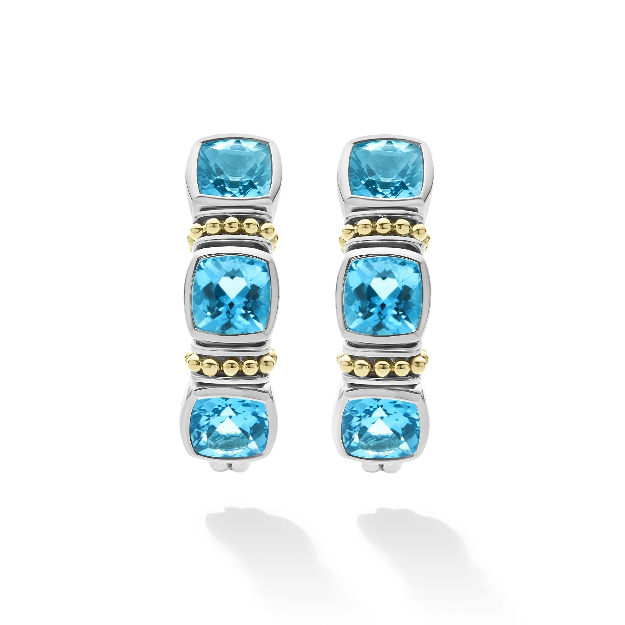 Rittenhouse Swiss Blue Topaz Hoop Earrings sold by LAGOS product image thumbnail 4