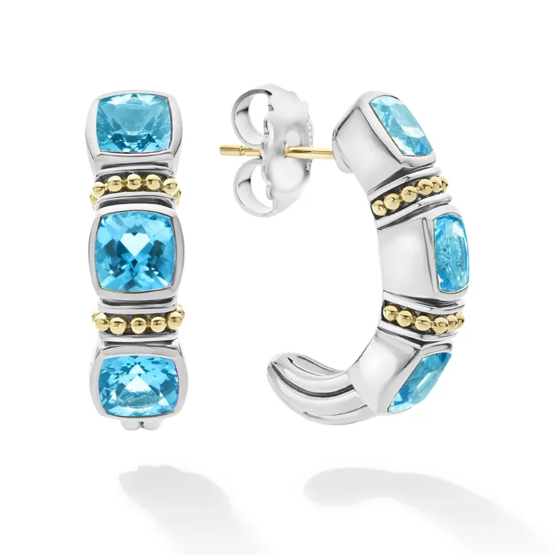 Rittenhouse Swiss Blue Topaz Hoop Earrings sold by LAGOS