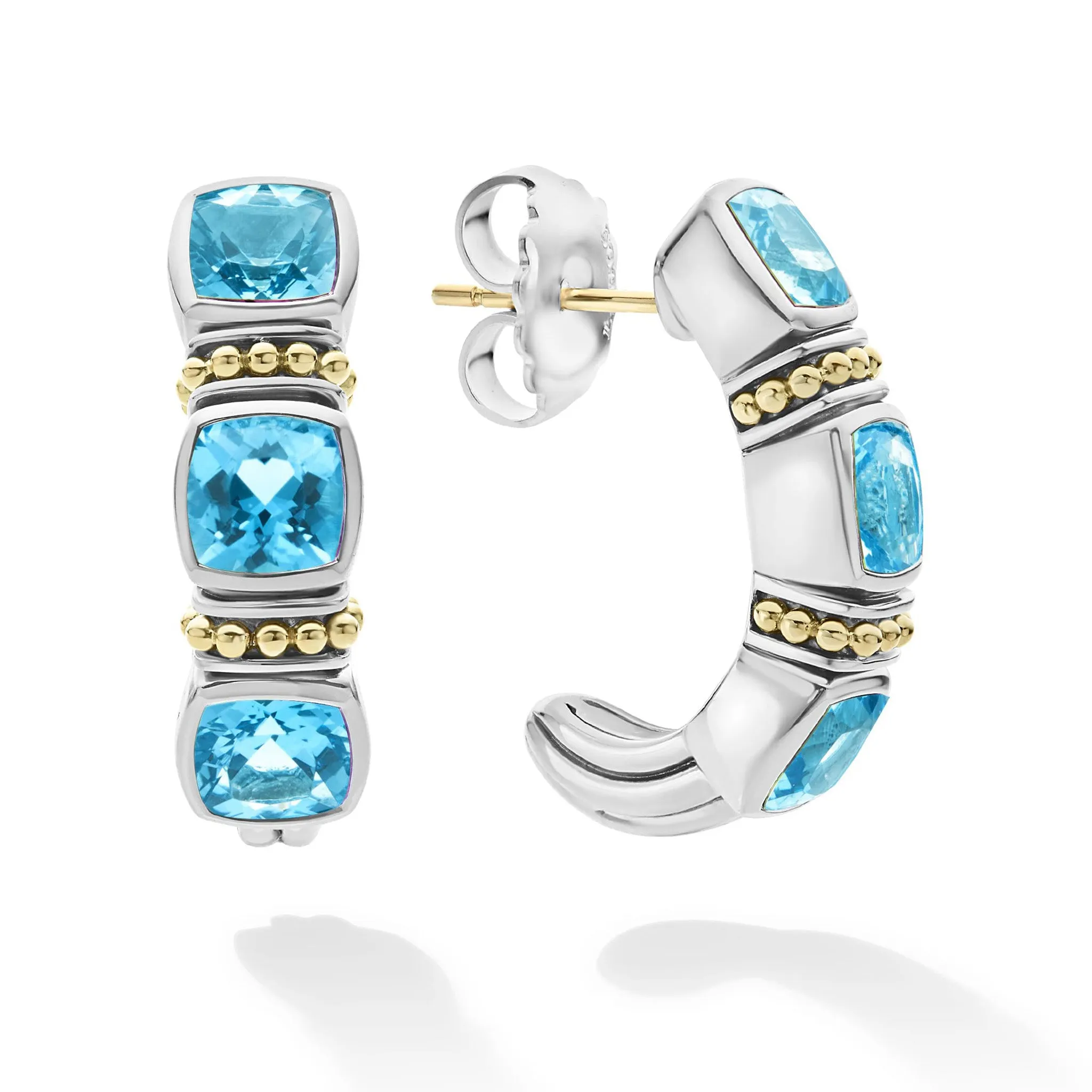 Rittenhouse Swiss Blue Topaz Hoop Earrings sold by LAGOS