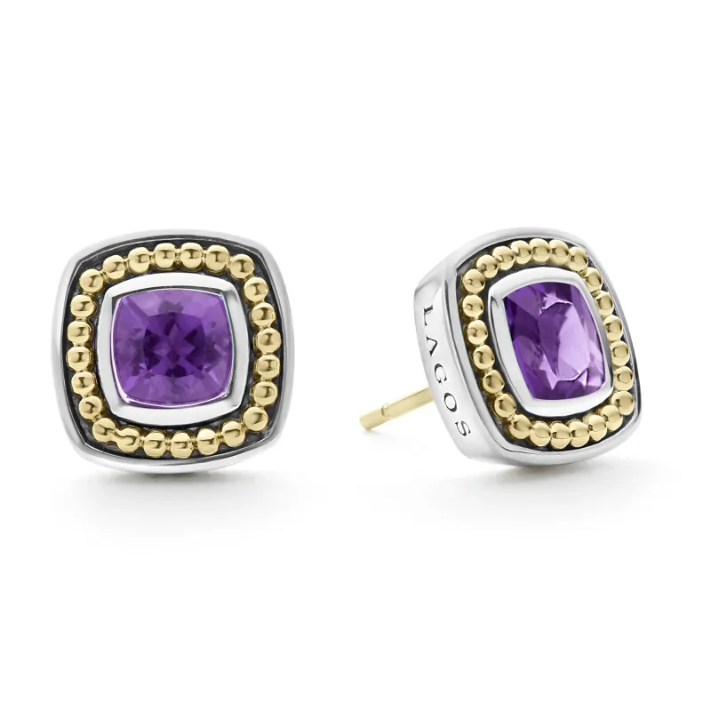 Rittenhouse Amethyst Stud Earrings sold by LAGOS