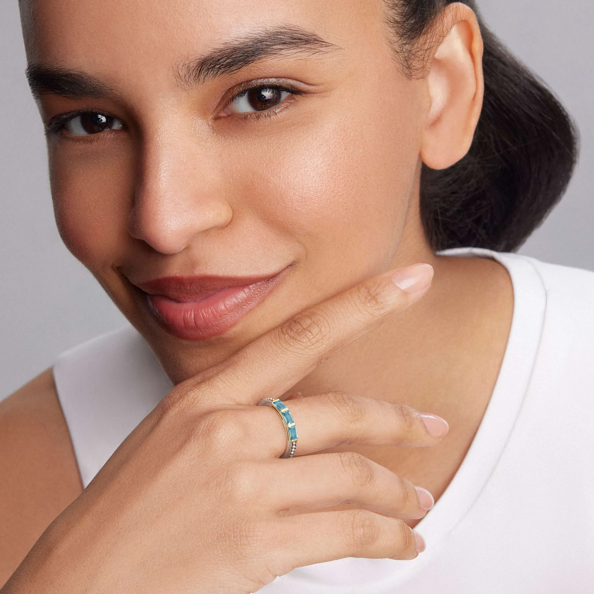 Rittenhouse Swiss Blue Topaz Stacking Ring sold by LAGOS product image thumbnail 2