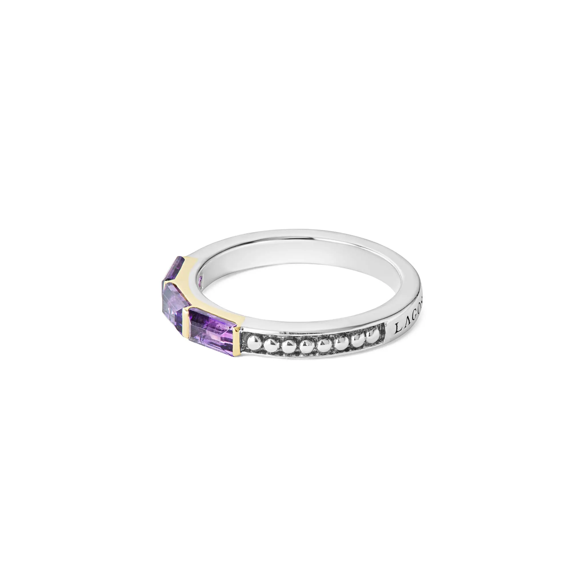 Rittenhouse Amethyst Stacking Ring sold by LAGOS product image thumbnail 4