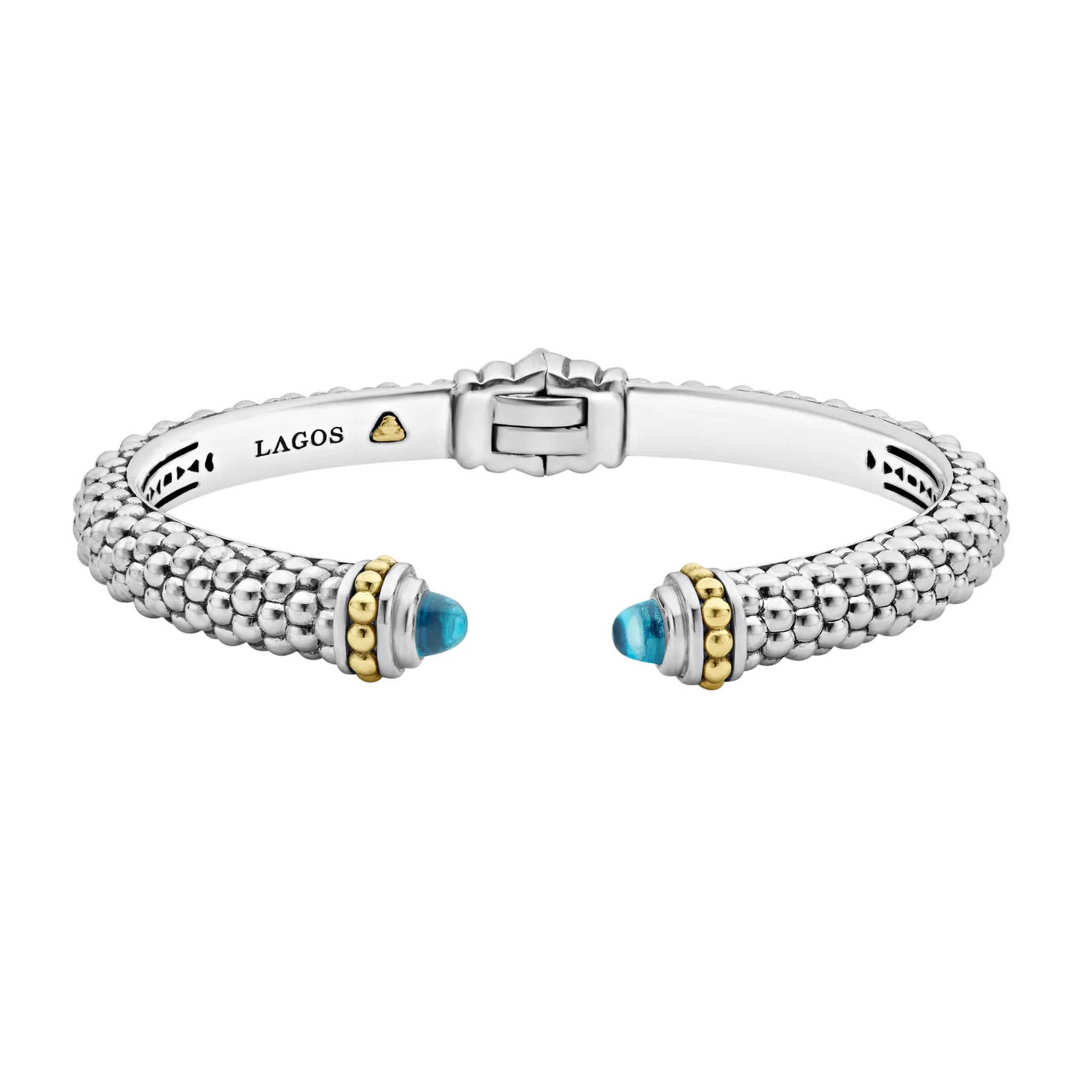 Rittenhouse Swiss Blue Topaz Cuff Bracelet | 8mm sold by LAGOS
