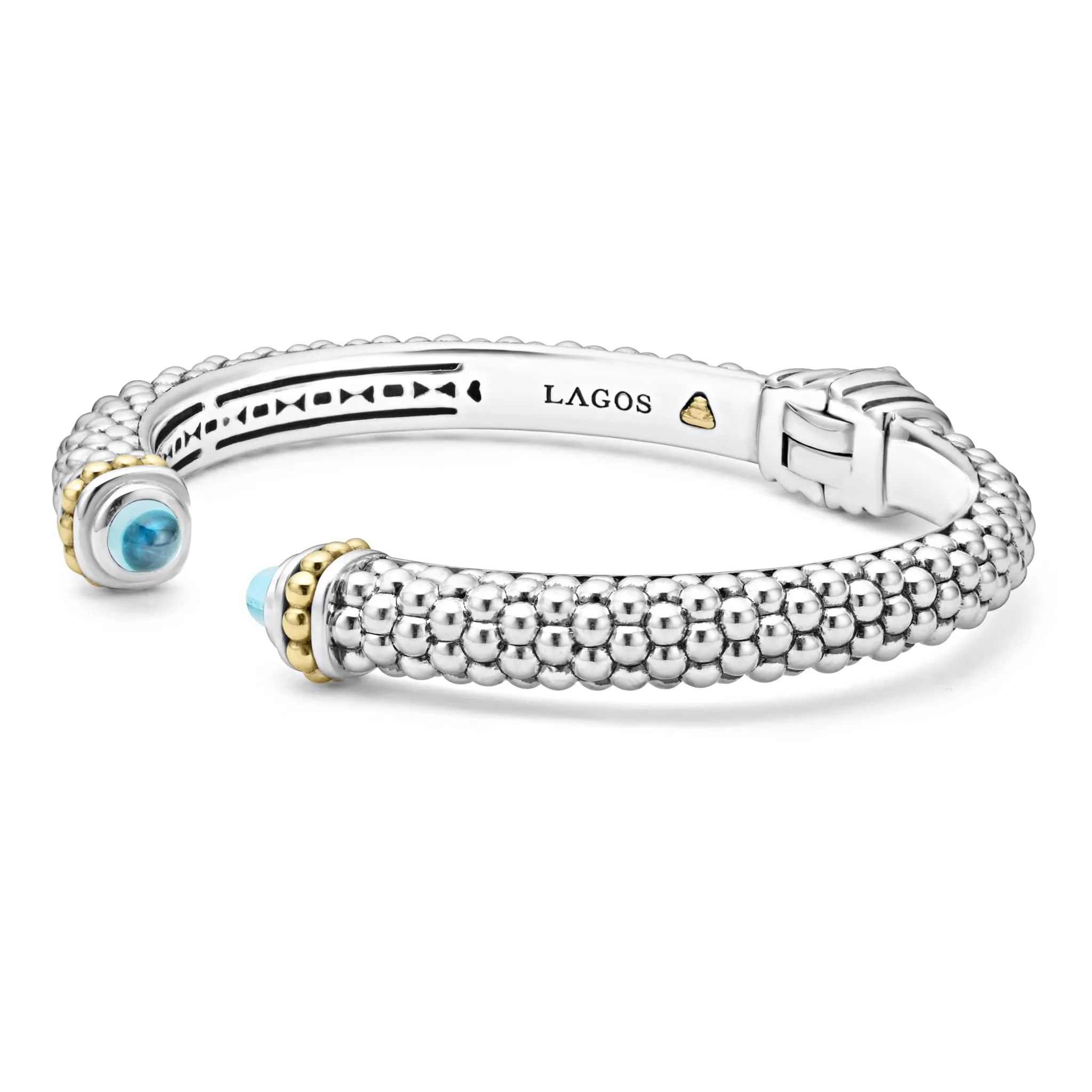 Rittenhouse Swiss Blue Topaz Cuff Bracelet | 8mm sold by LAGOS product image thumbnail 4