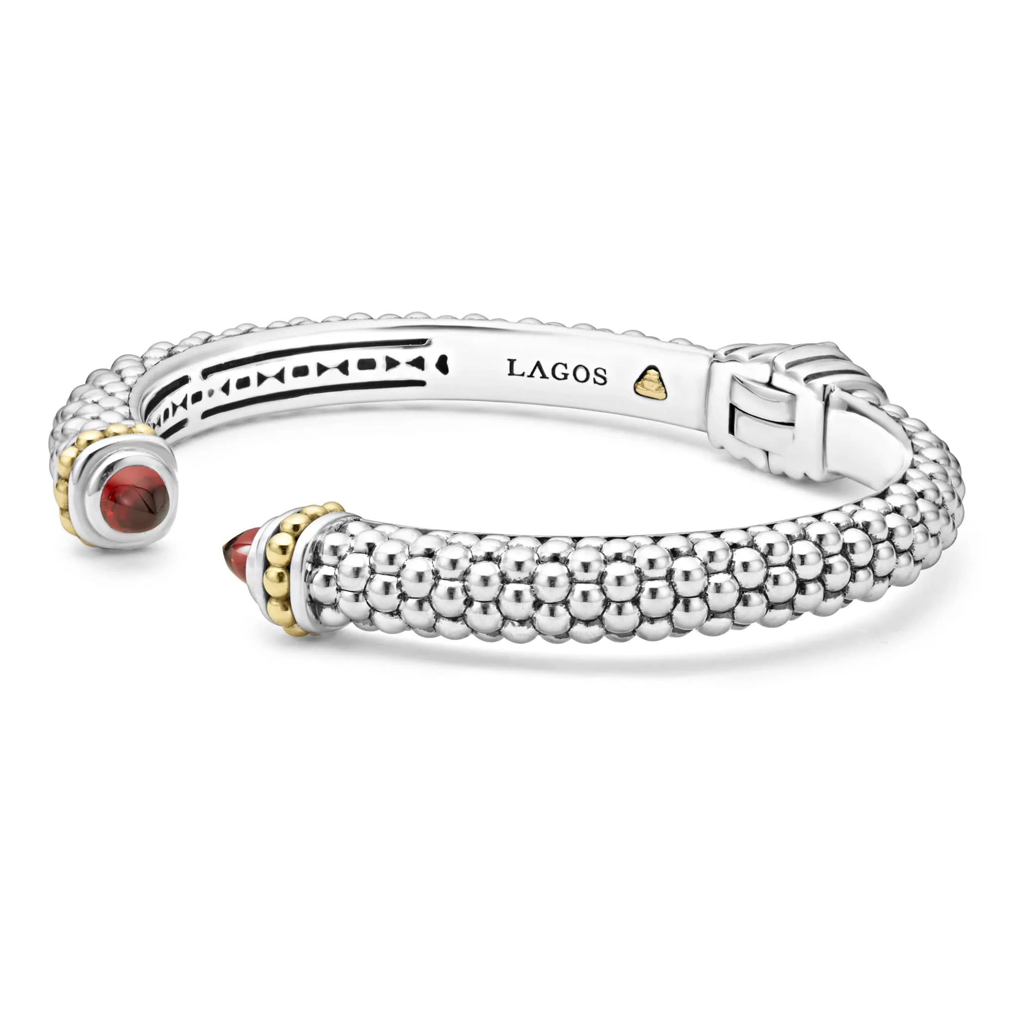 Rittenhouse Garnet Cuff Bracelet | 8mm sold by LAGOS product image thumbnail 4