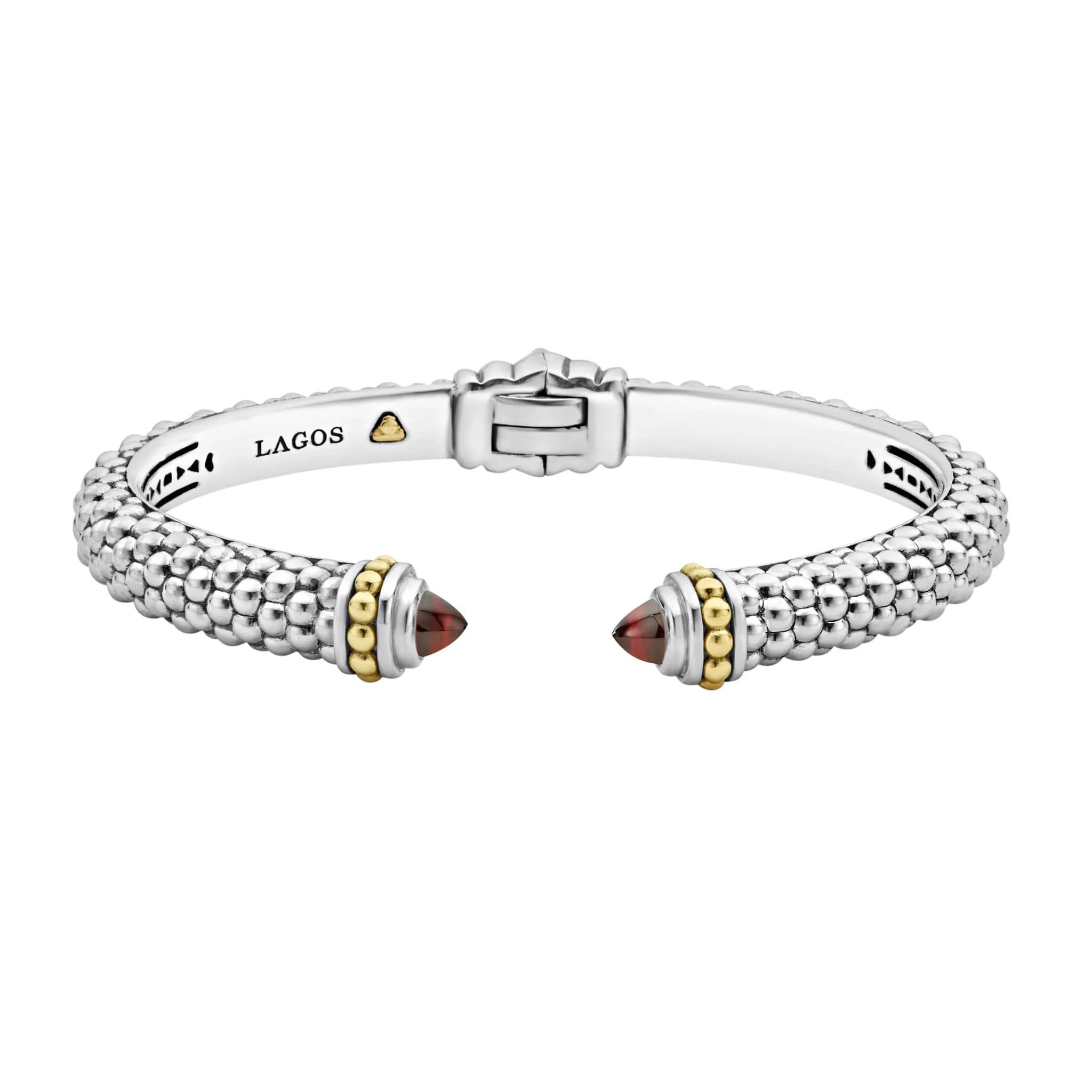 Rittenhouse Garnet Cuff Bracelet | 8mm sold by LAGOS