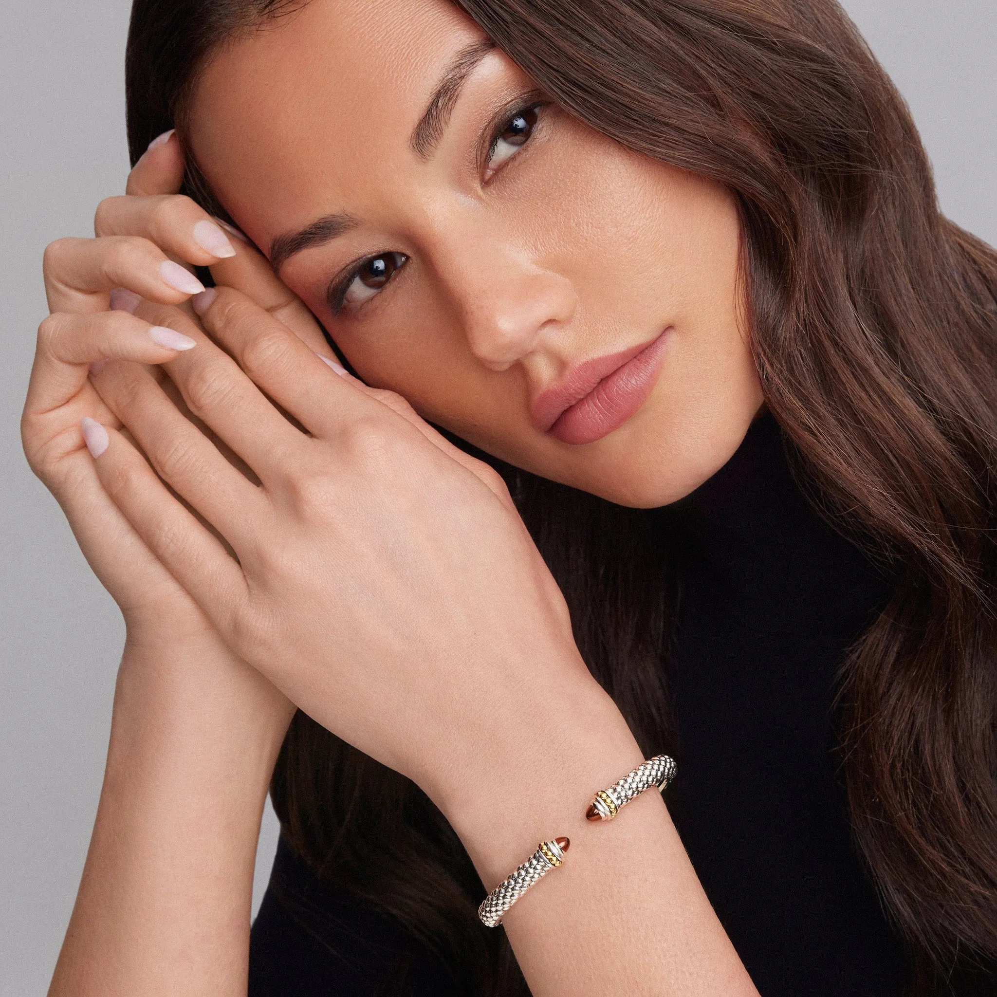 Rittenhouse Garnet Cuff Bracelet | 8mm sold by LAGOS product image thumbnail 2