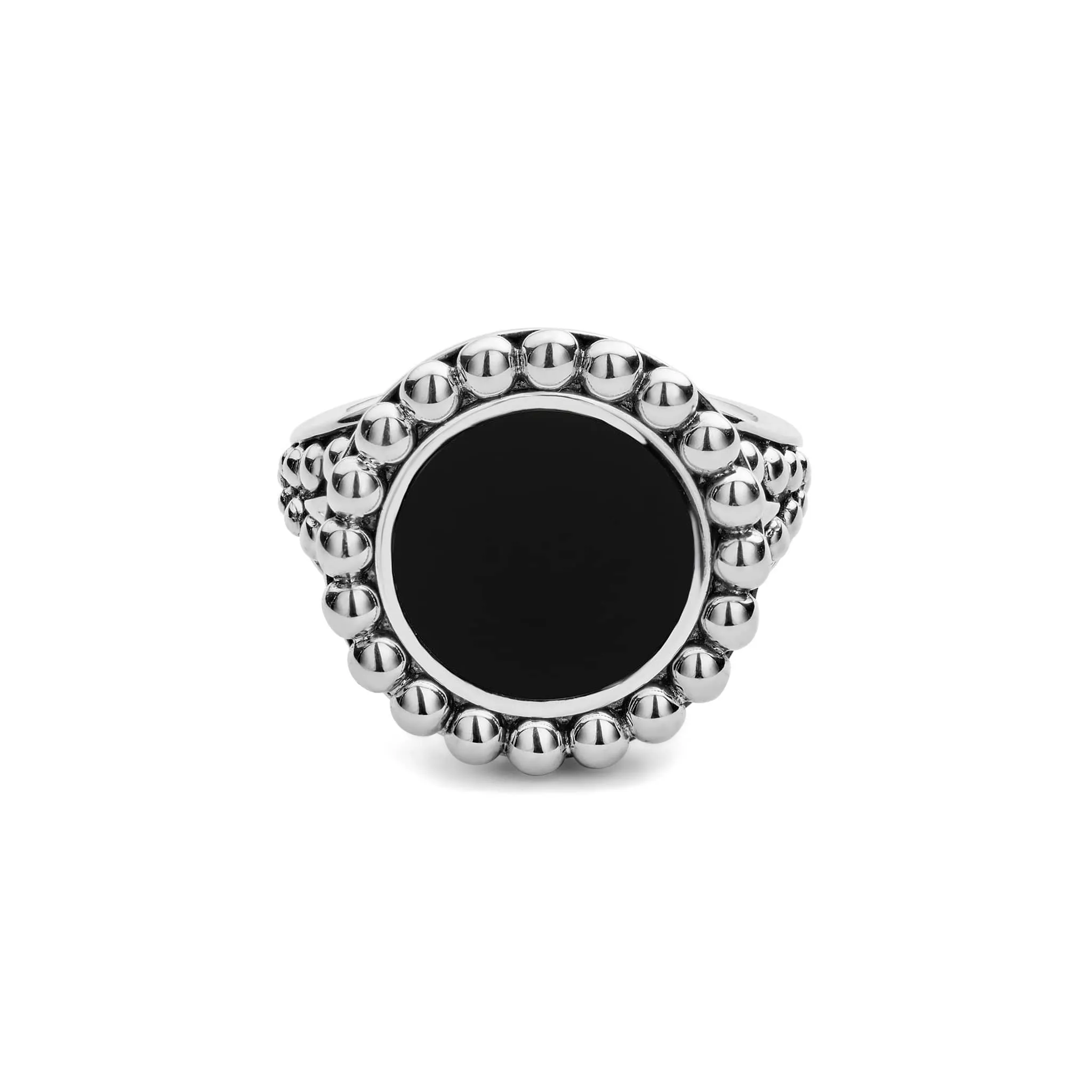 Maya Onyx Circle Ring sold by LAGOS product image thumbnail 3