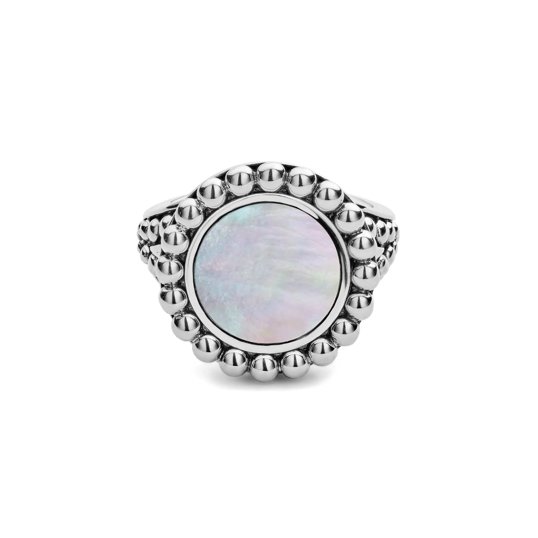 Maya Mother of Pearl Circle Ring sold by LAGOS product image thumbnail 3