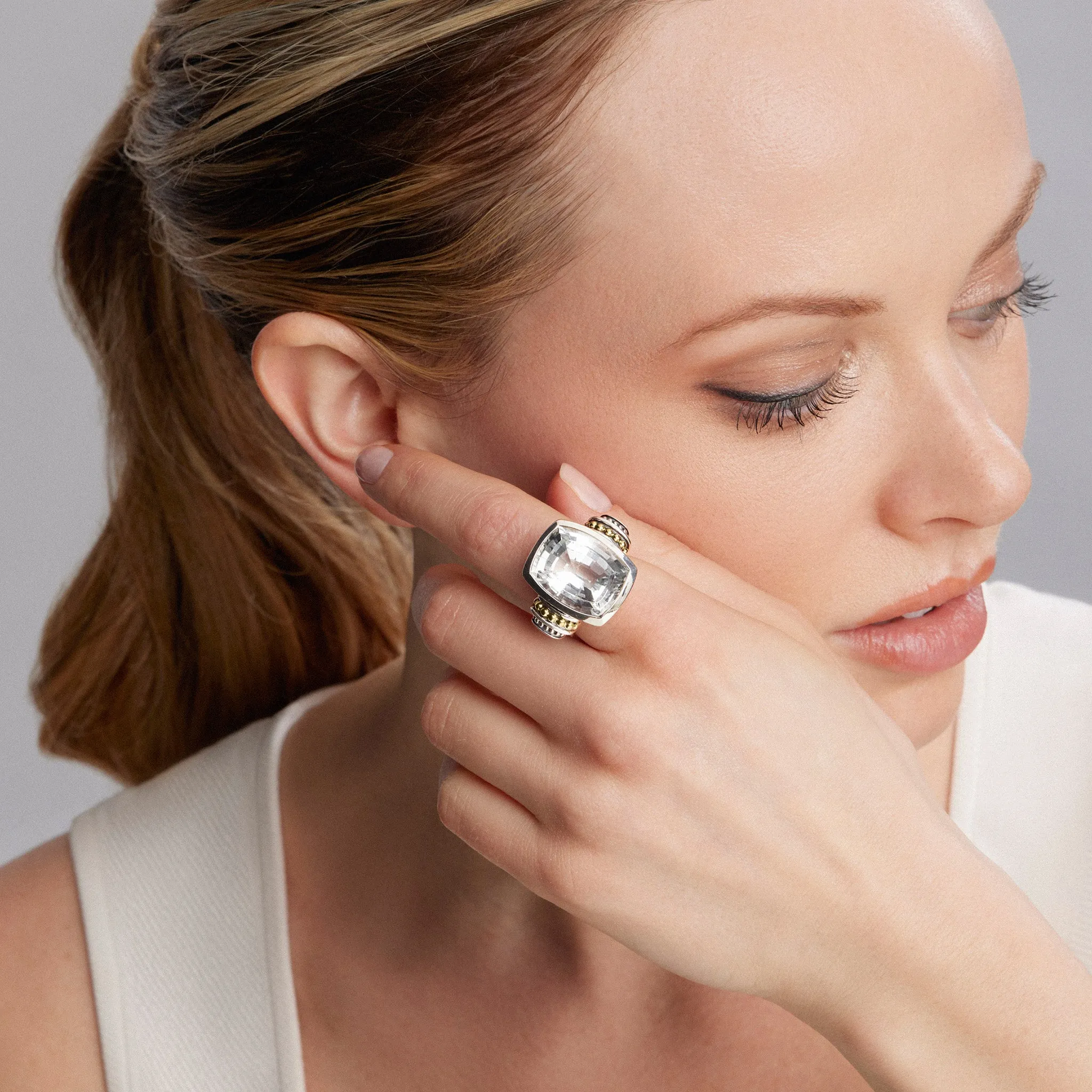 Rittenhouse Small White Topaz Statement Ring sold by LAGOS product image thumbnail 2