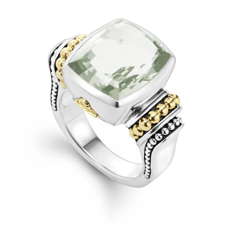 Rittenhouse Small Prasiolite Statement Ring sold by LAGOS