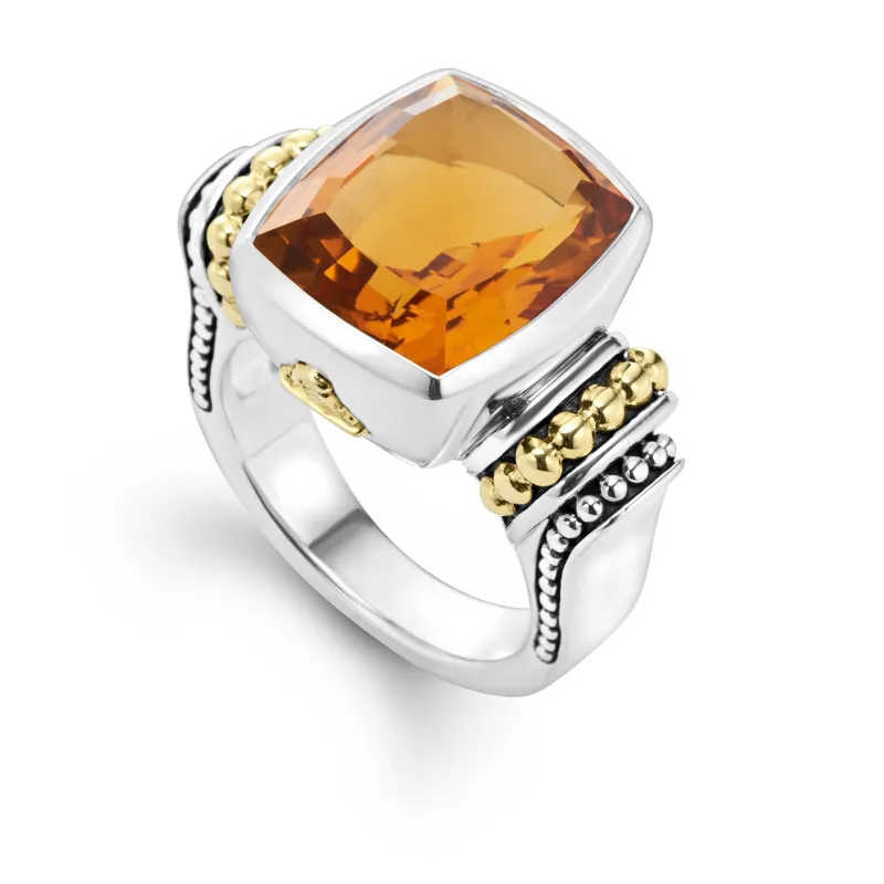 Rittenhouse Small Citrine Statement Ring sold by LAGOS
