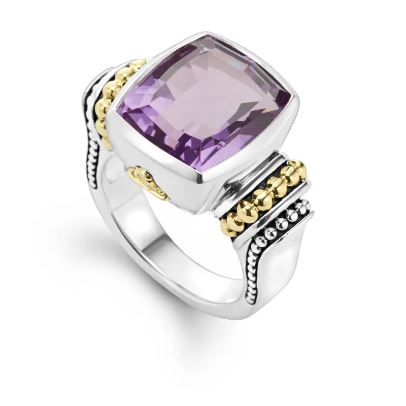 Rittenhouse Small Amethyst Statement Ring sold by LAGOS
