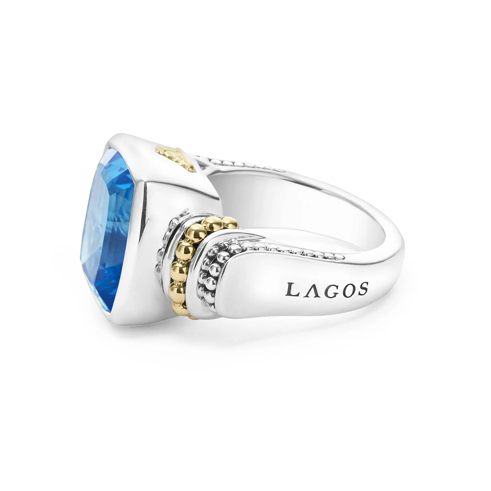 Rittenhouse Small Swiss Blue Topaz Statement Ring sold by LAGOS product image thumbnail 4