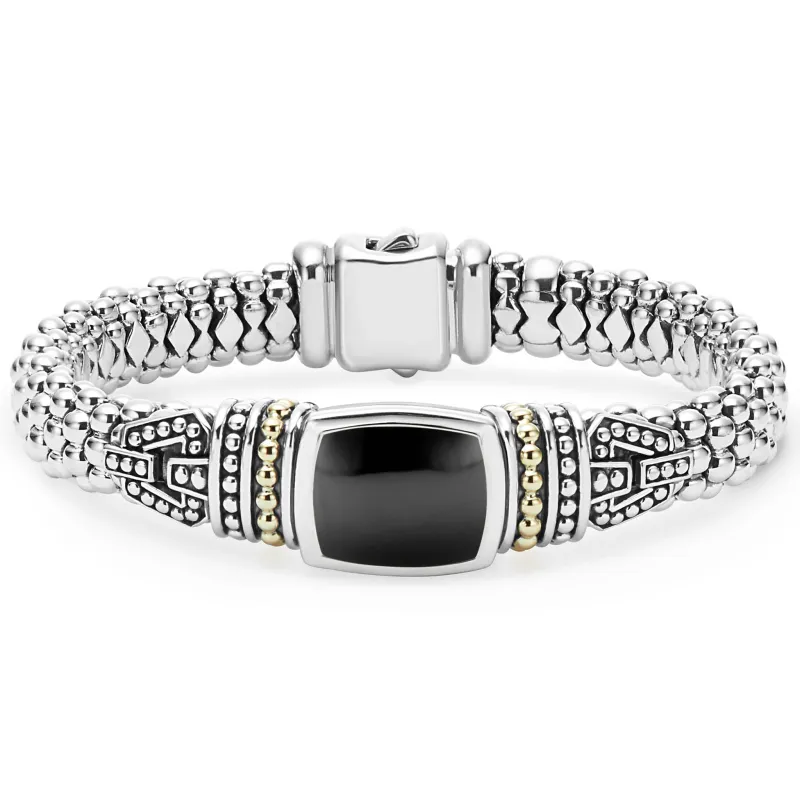 Rittenhouse Onyx Caviar Bracelet | 9mm sold by LAGOS
