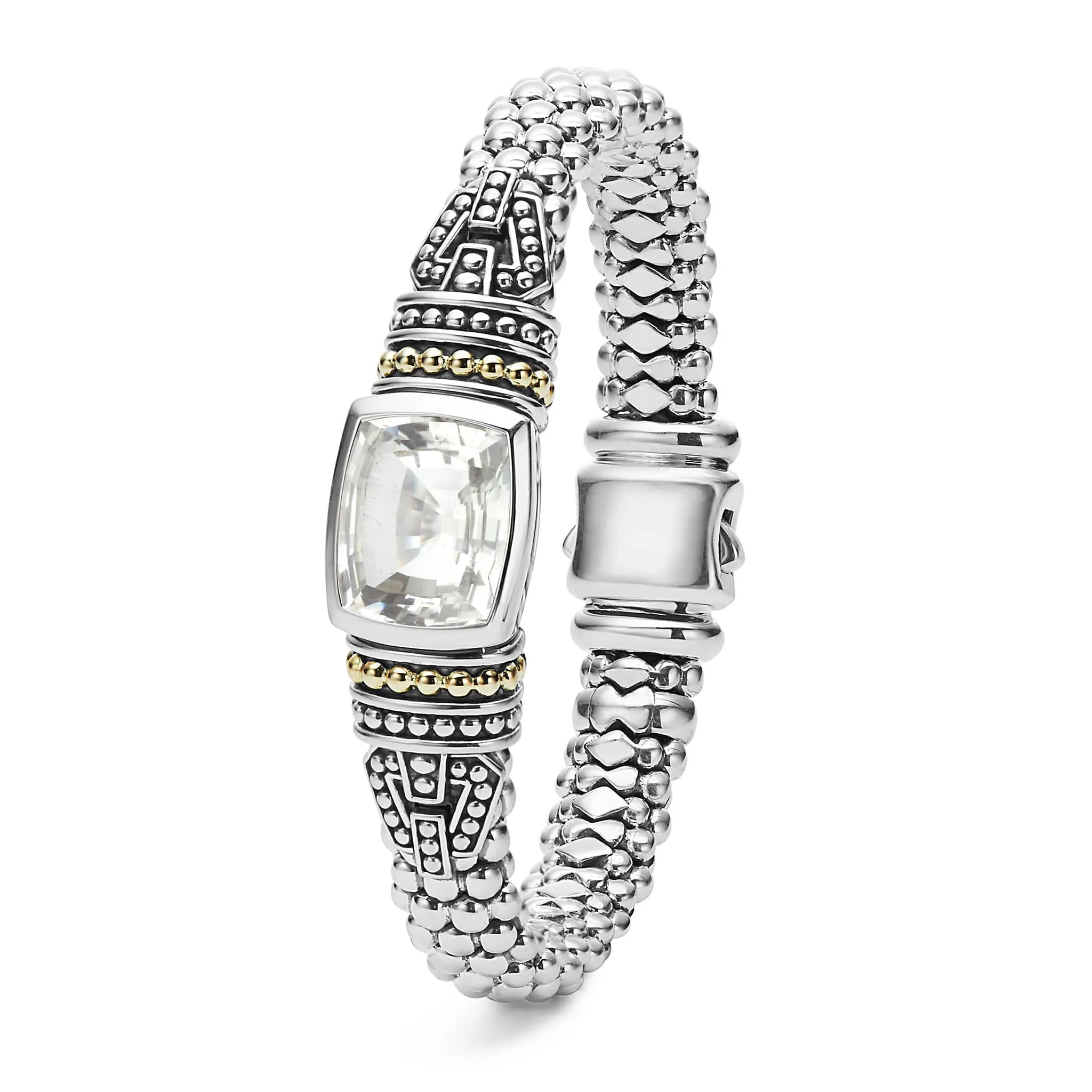 Rittenhouse White Topaz Caviar Bracelet | 9mm sold by LAGOS product image thumbnail 3