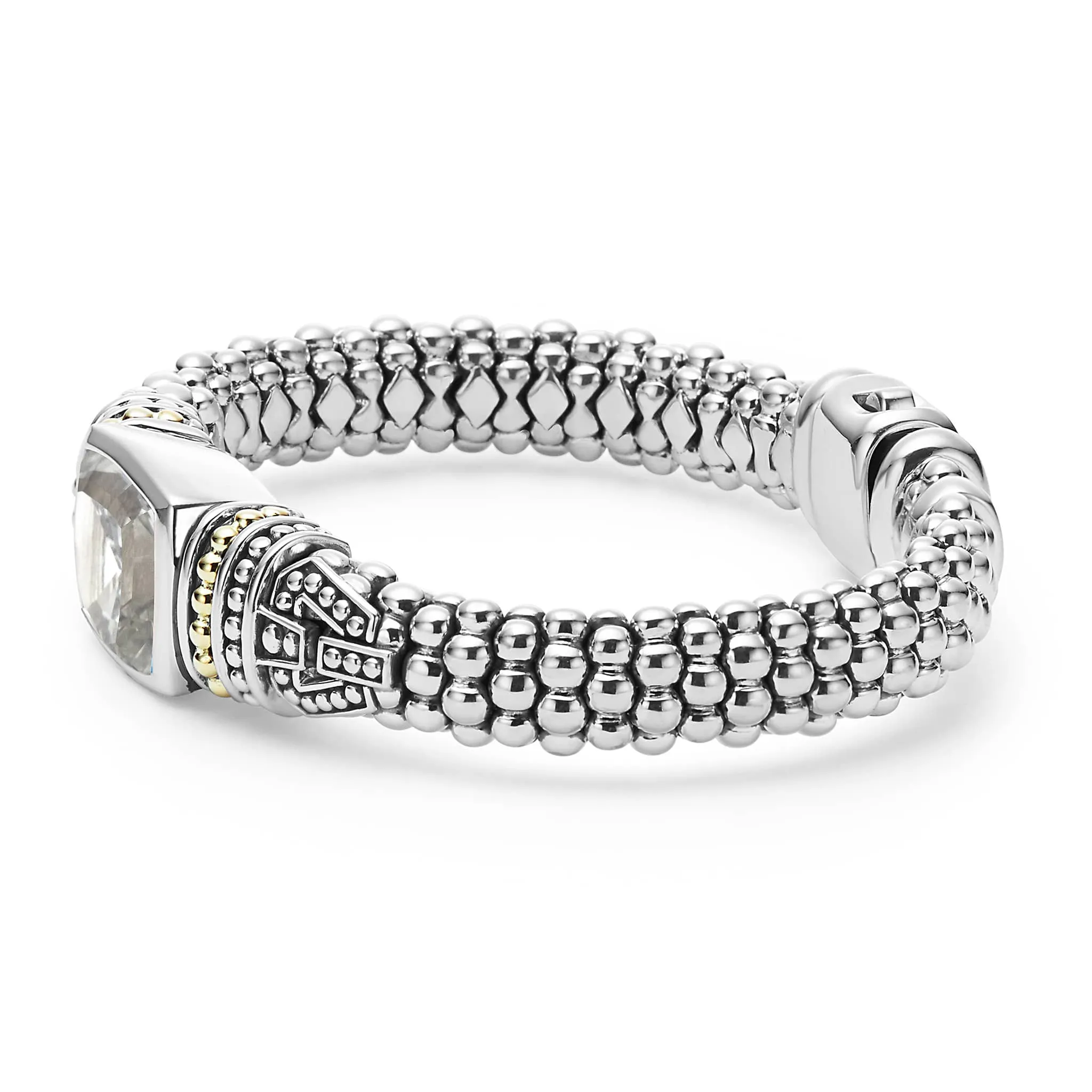 Rittenhouse White Topaz Caviar Bracelet | 9mm sold by LAGOS product image thumbnail 4