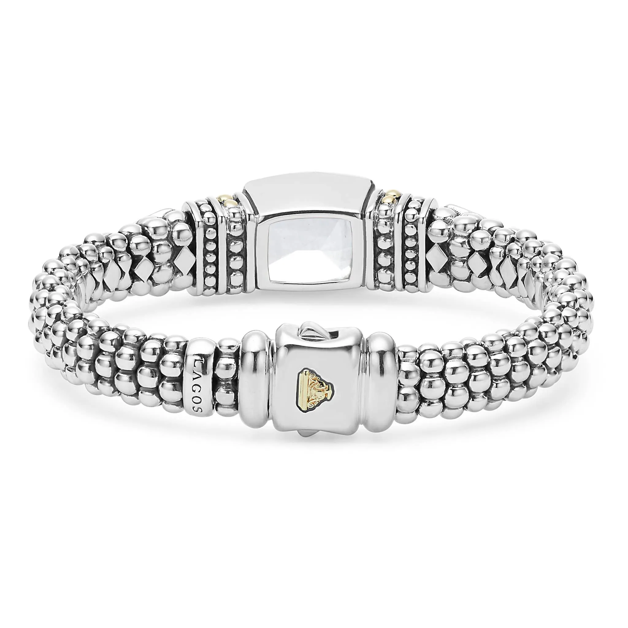 Rittenhouse White Topaz Caviar Bracelet | 9mm sold by LAGOS product image thumbnail 5