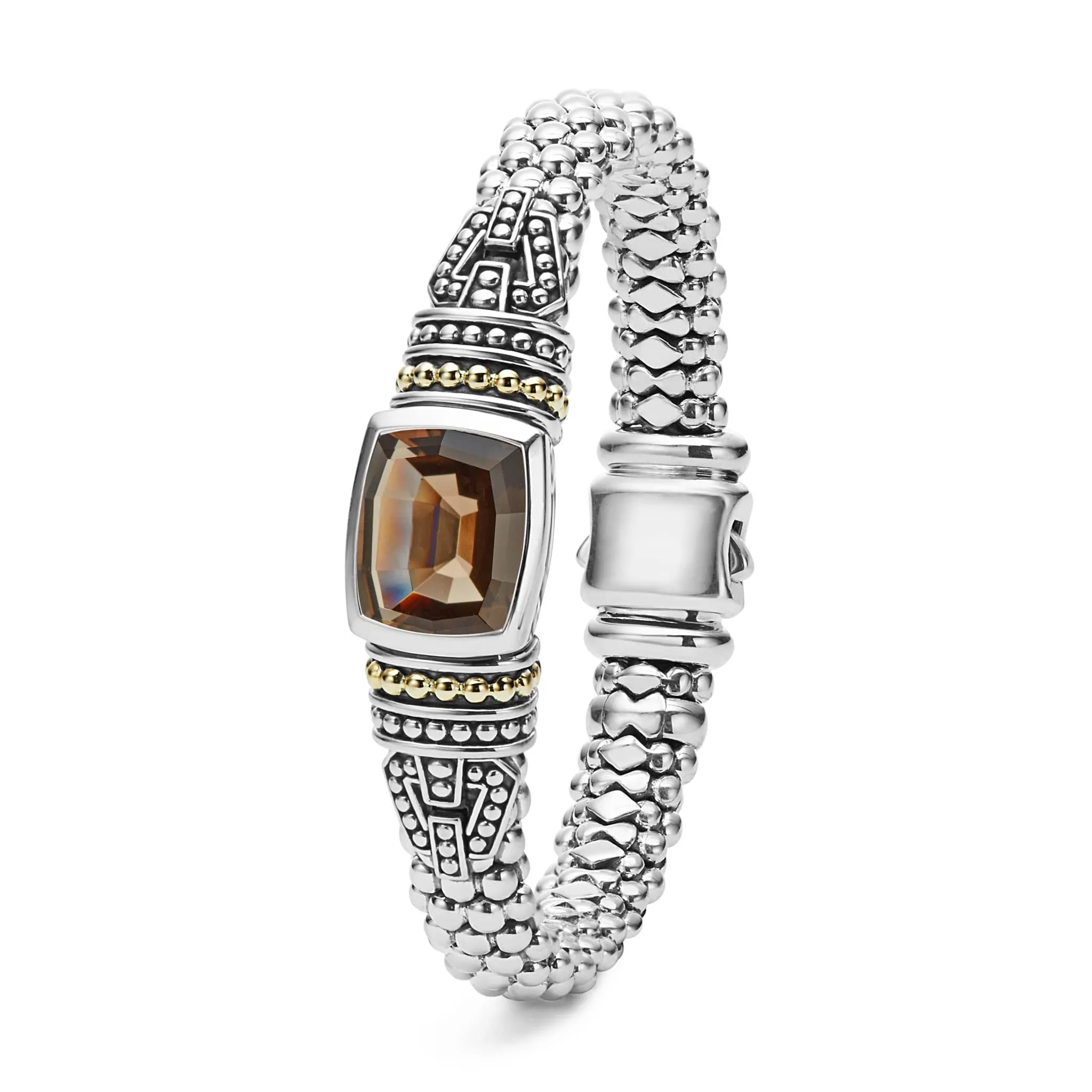 Rittenhouse Smokey Quartz Caviar Bracelet | 9mm sold by LAGOS product image thumbnail 3