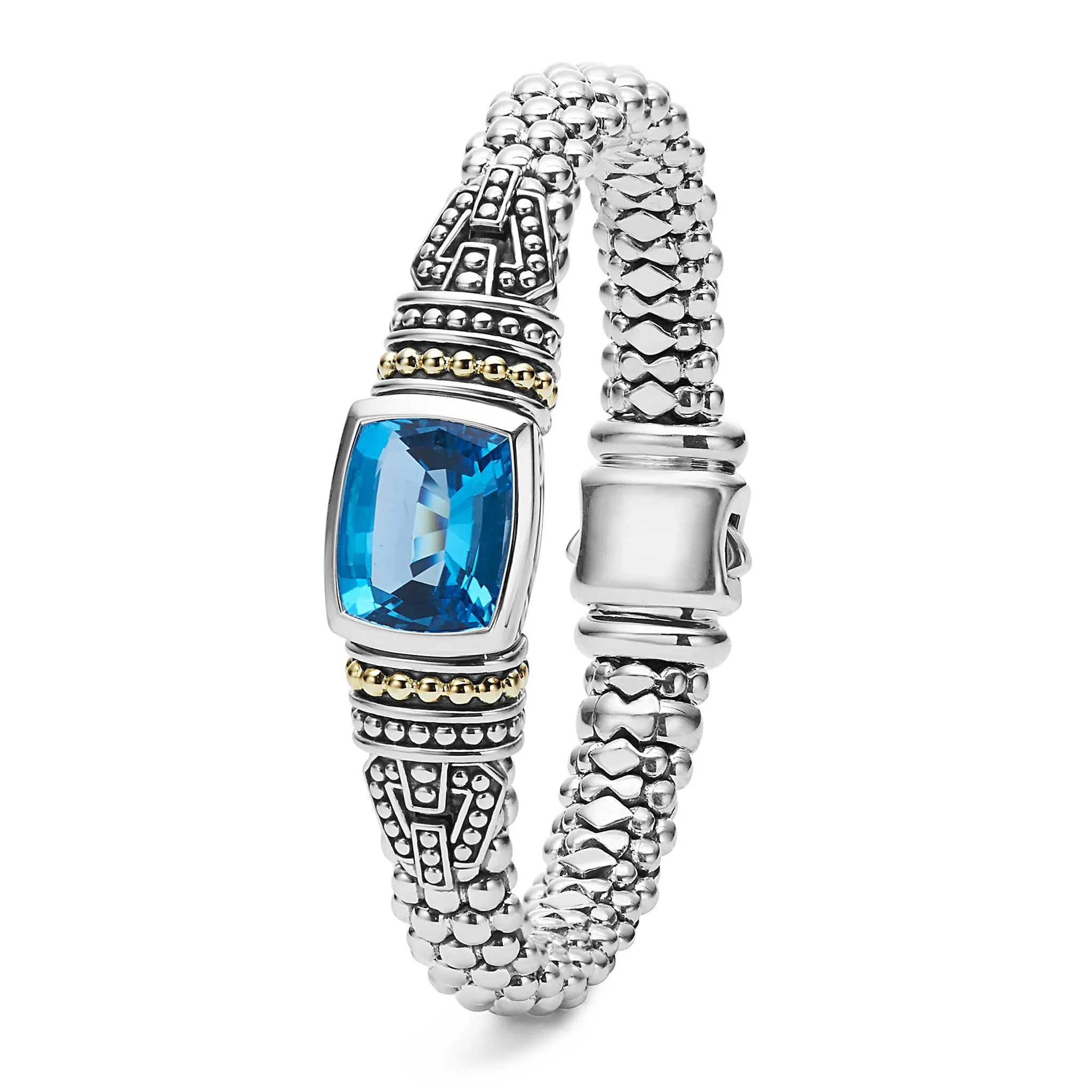 Rittenhouse Swiss Blue Topaz Caviar Bracelet | 9mm sold by LAGOS product image thumbnail 3