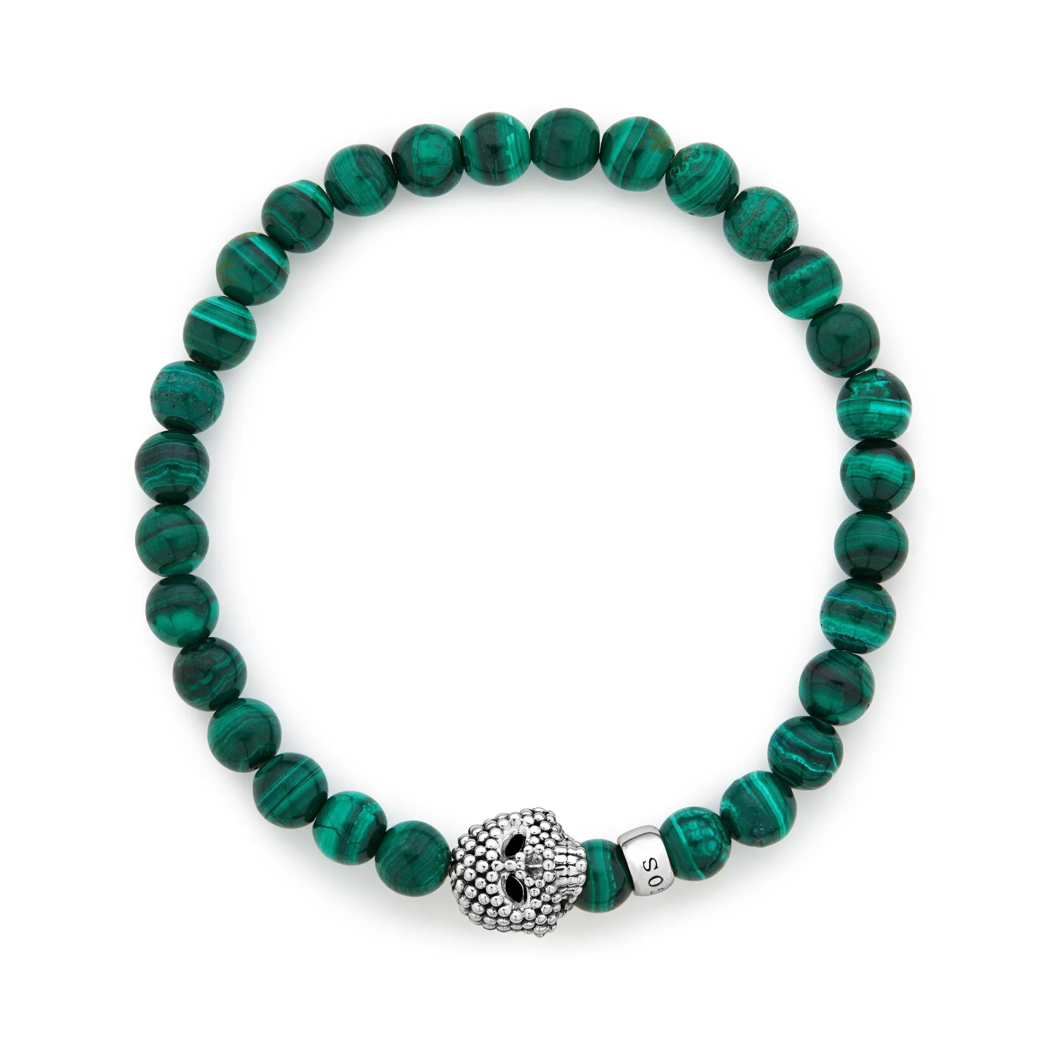 Anthem Malachite Skull Bead Bracelet sold by LAGOS product image thumbnail 3