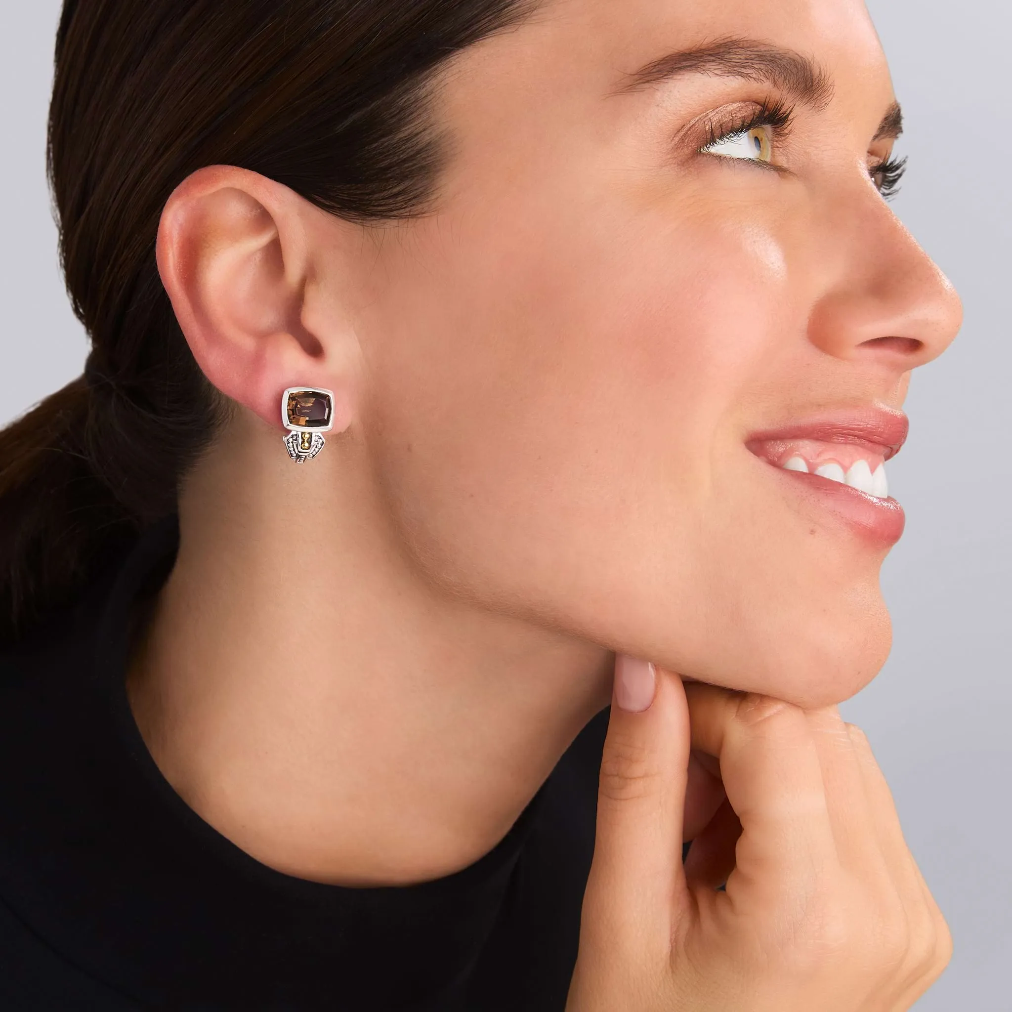 Rittenhouse Smokey Quartz Gemstone Earrings sold by LAGOS product image thumbnail 2