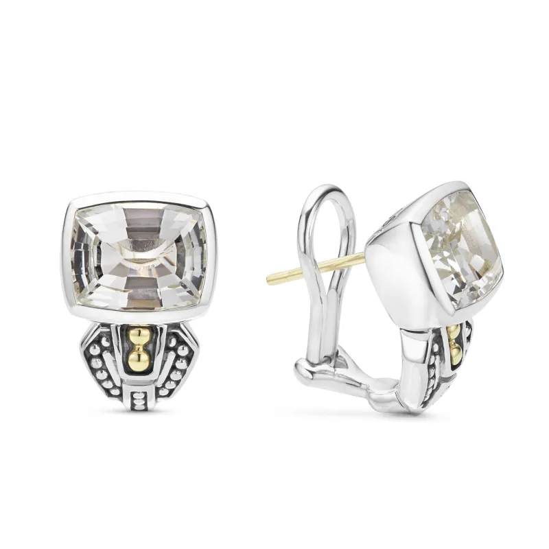 Rittenhouse Bezel-Set White Topaz Earrings sold by LAGOS